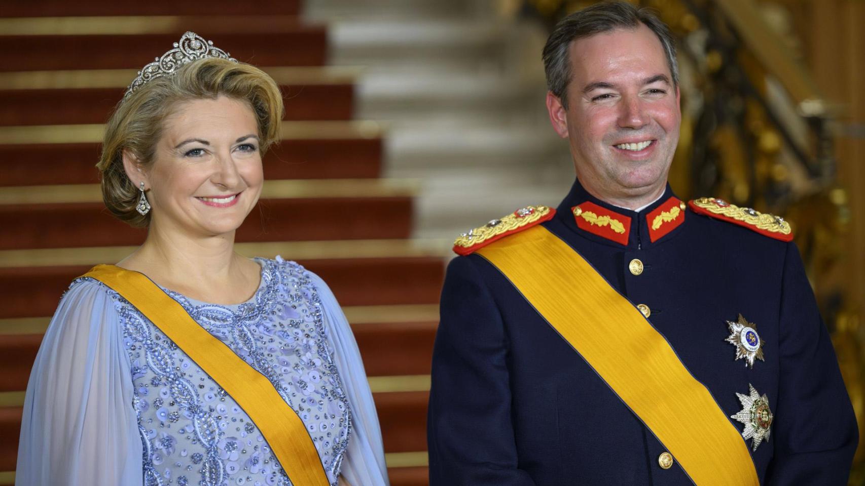 Stéphanie y Guillermo de Luxemburgo.