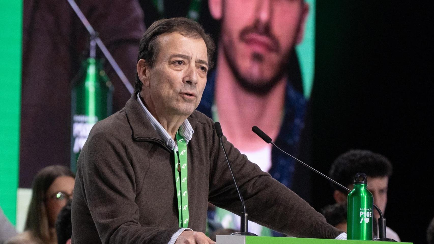 Guillermo Fernández Vara, en un acto del PSOE de febrero.