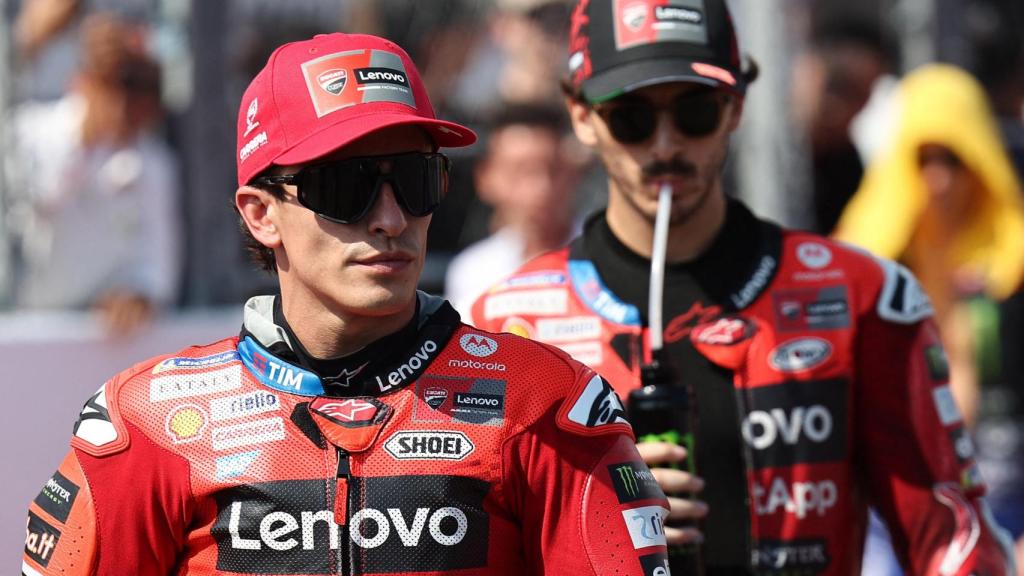 Marc Márquez, antes de disputar la carrera del Gran Premio de Indonesia, en el circuito de Mandalika.