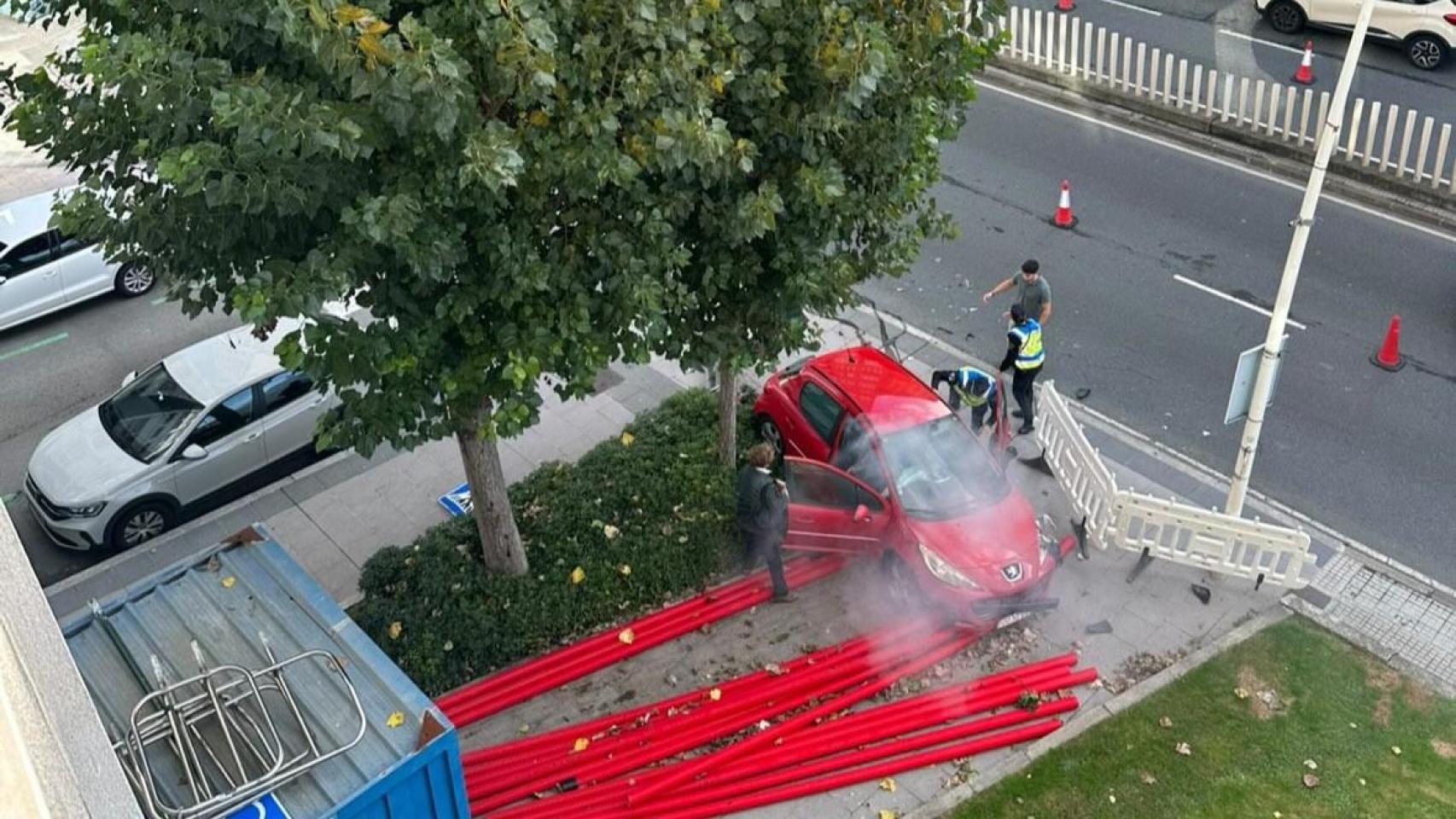 Imagen del accidente.