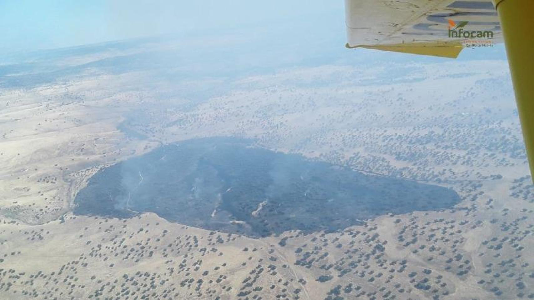 Un incendio en Brazatortas (Ciudad Real) obliga a movilizar a 11 medios y 41 efectivos del Infocam