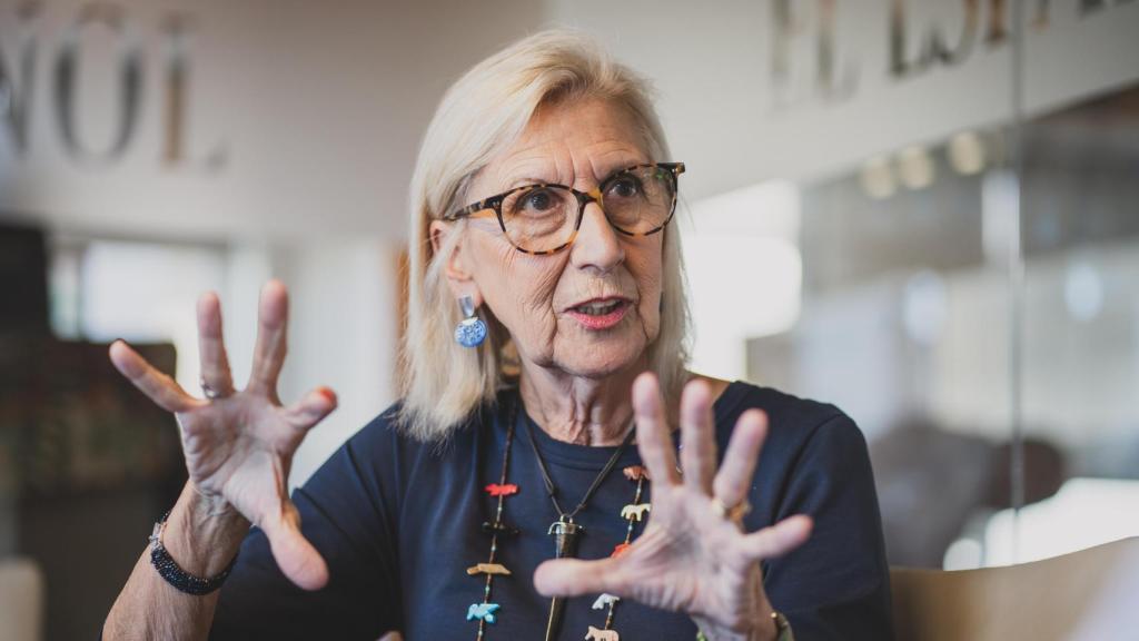 La exdirigente socialista y fundadora de UPyD Rosa Díez, durante la entrevista con EL ESPAÑOL.