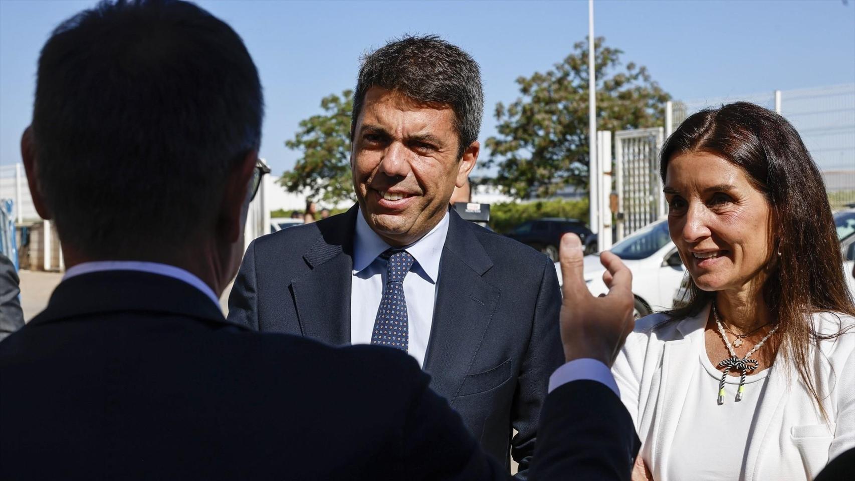 El presidente de la Generalitat, Carlos Mazón, y la consellera de Hacienda, Ruth Merino. Rober Solsona / EP