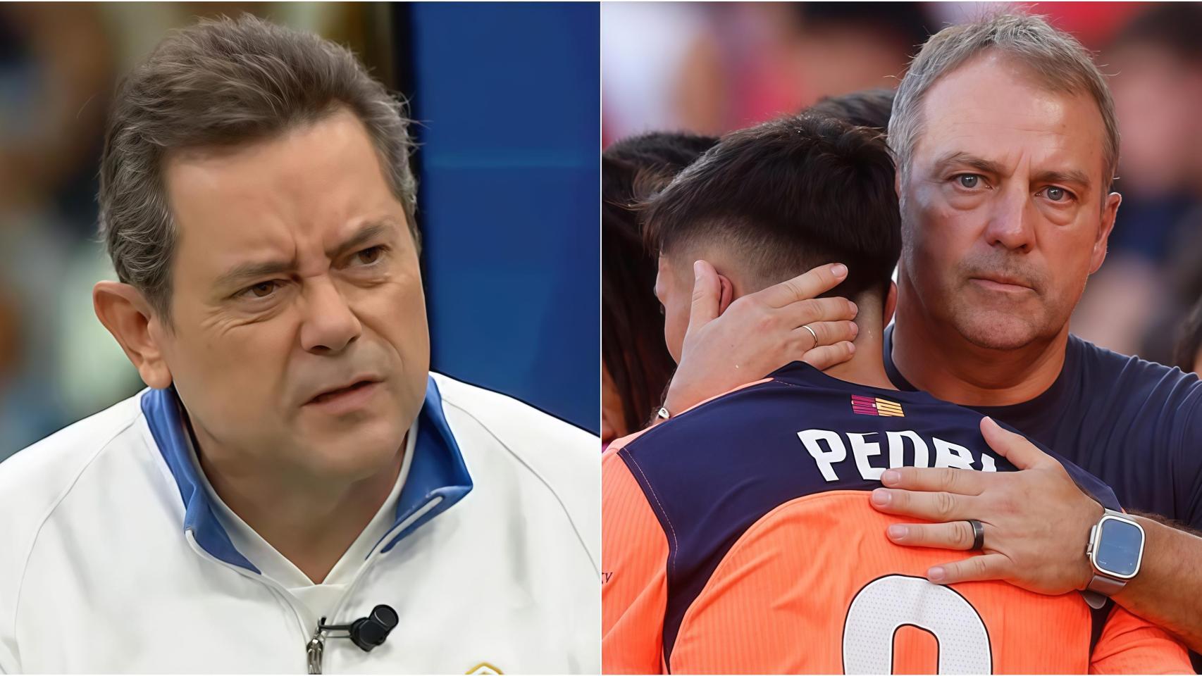 Montaje de Tomás Roncero junto a Hansi Flick