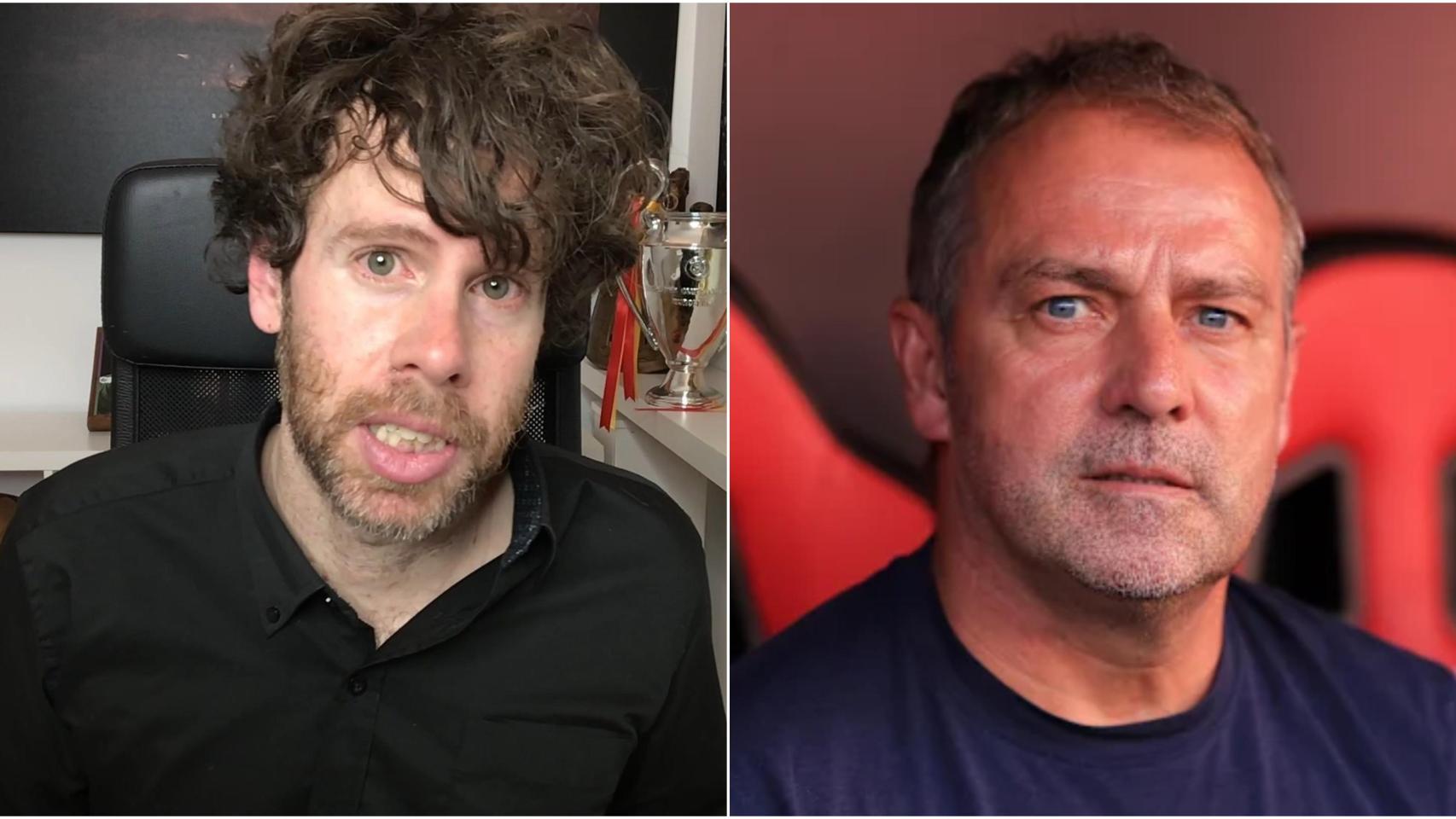 Montaje de Dani Sanabre junto a Hansi Flick