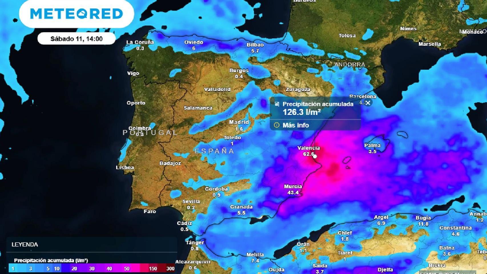 Aemet pone en alerta a España: llega un nuevo temporal con dana y hasta 200 l/m2 de lluvia torrencial en estas zonas