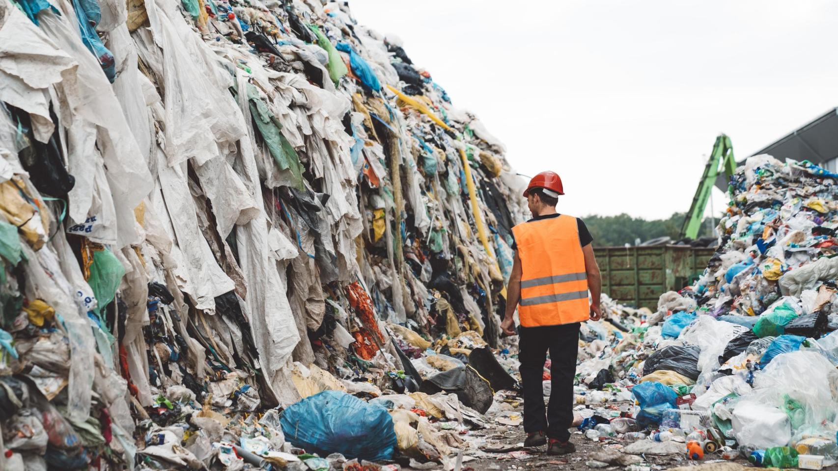 Vertedero de textil.