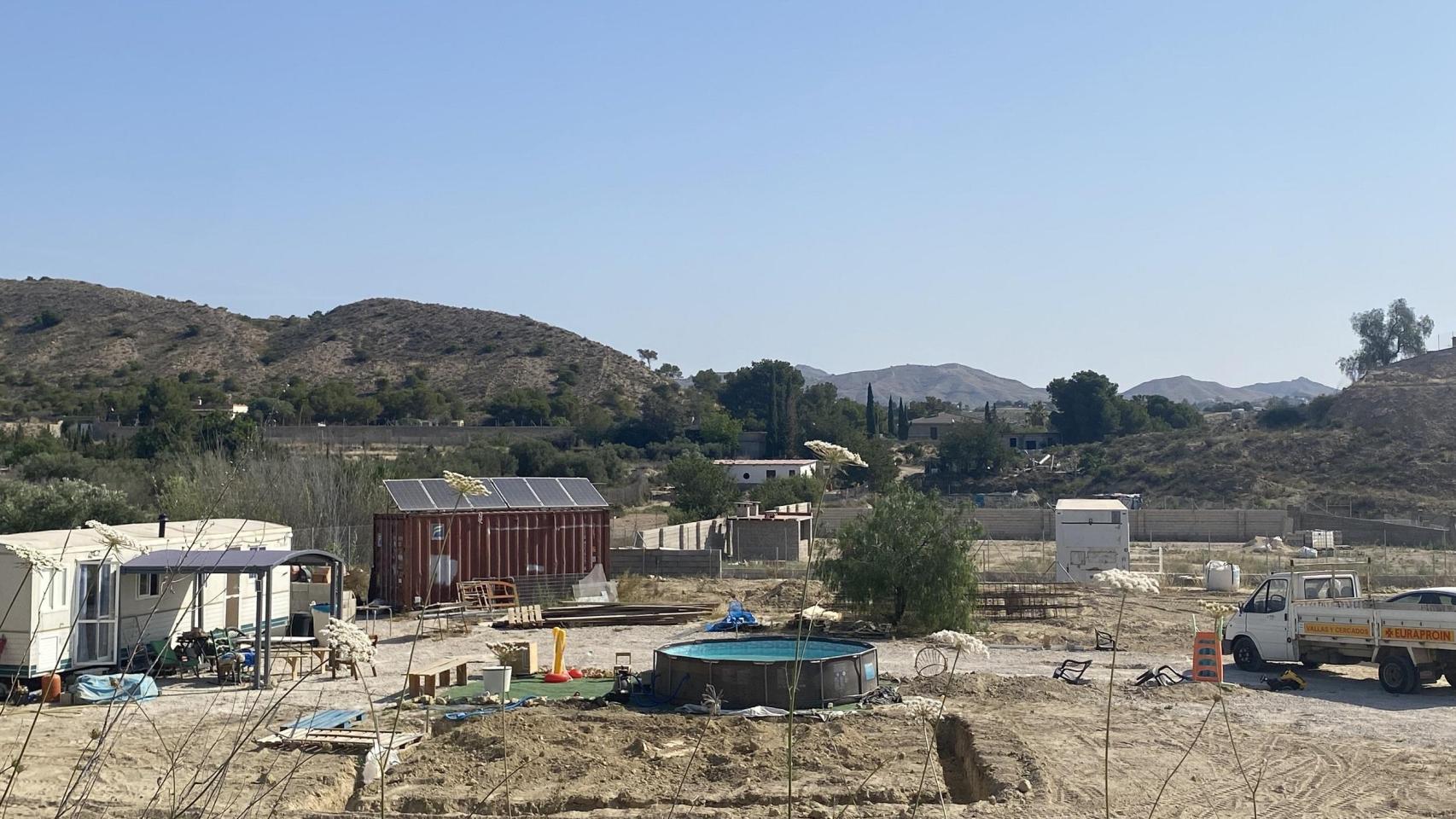 Una de las obras en las pedanías rurales de la ciudad de Alicante.