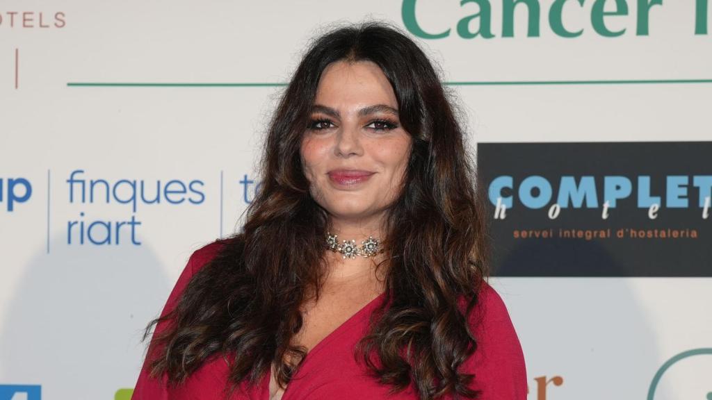 Marisa Jara en la XI Gala Solidaria contra el Cáncer Infantil en Barcelona.