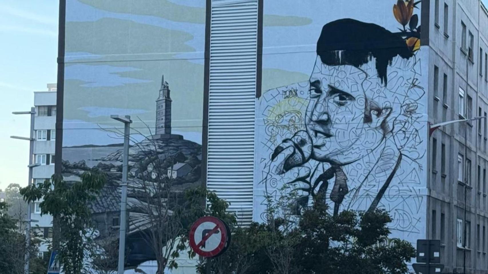 Imagen del mural urbano de Pucho Boedo.