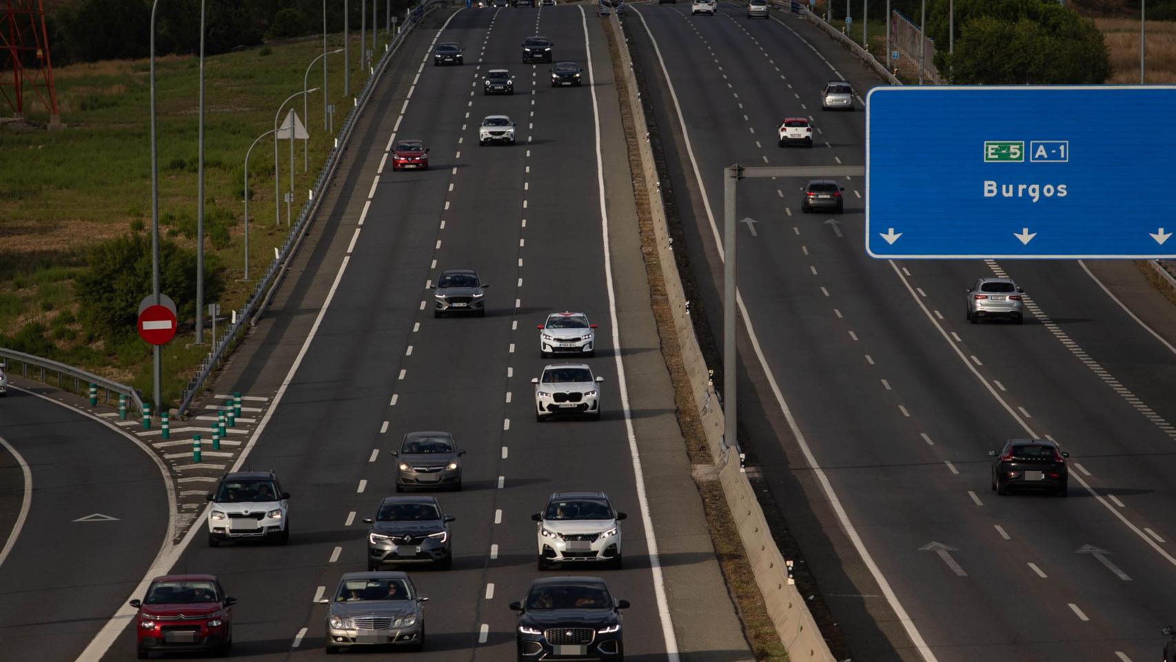 La autovía A-1 en Madrid en una imagen de archivo.