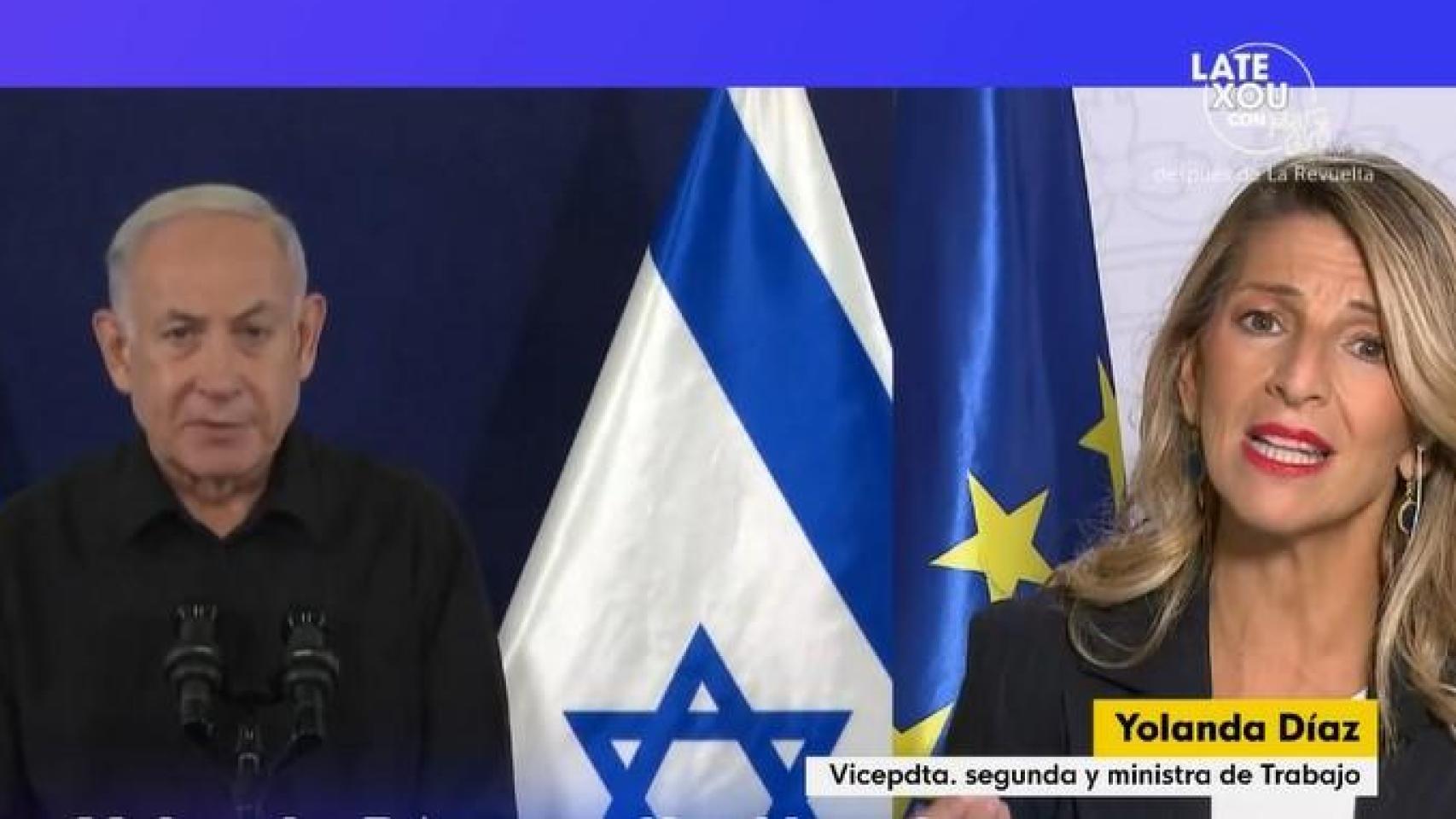 Yolanda Díaz este martes en una entrevista en 'La Hora de La 1' de TVE.