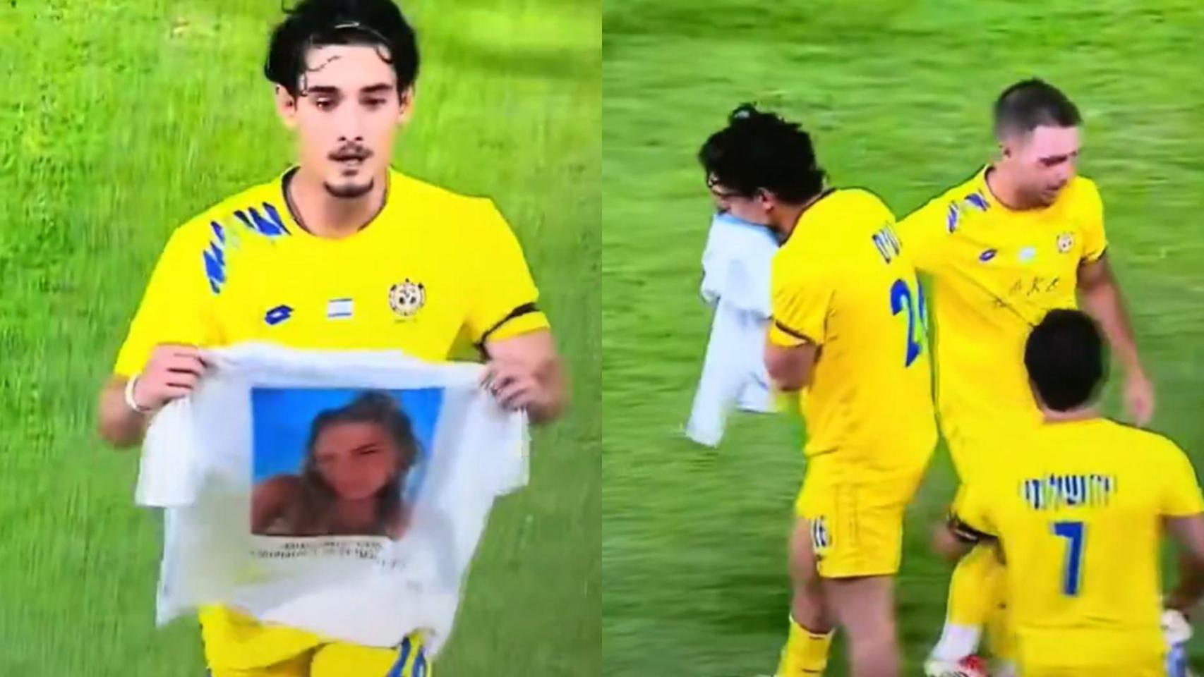 Tal Naim dedica el gol a su hermana.