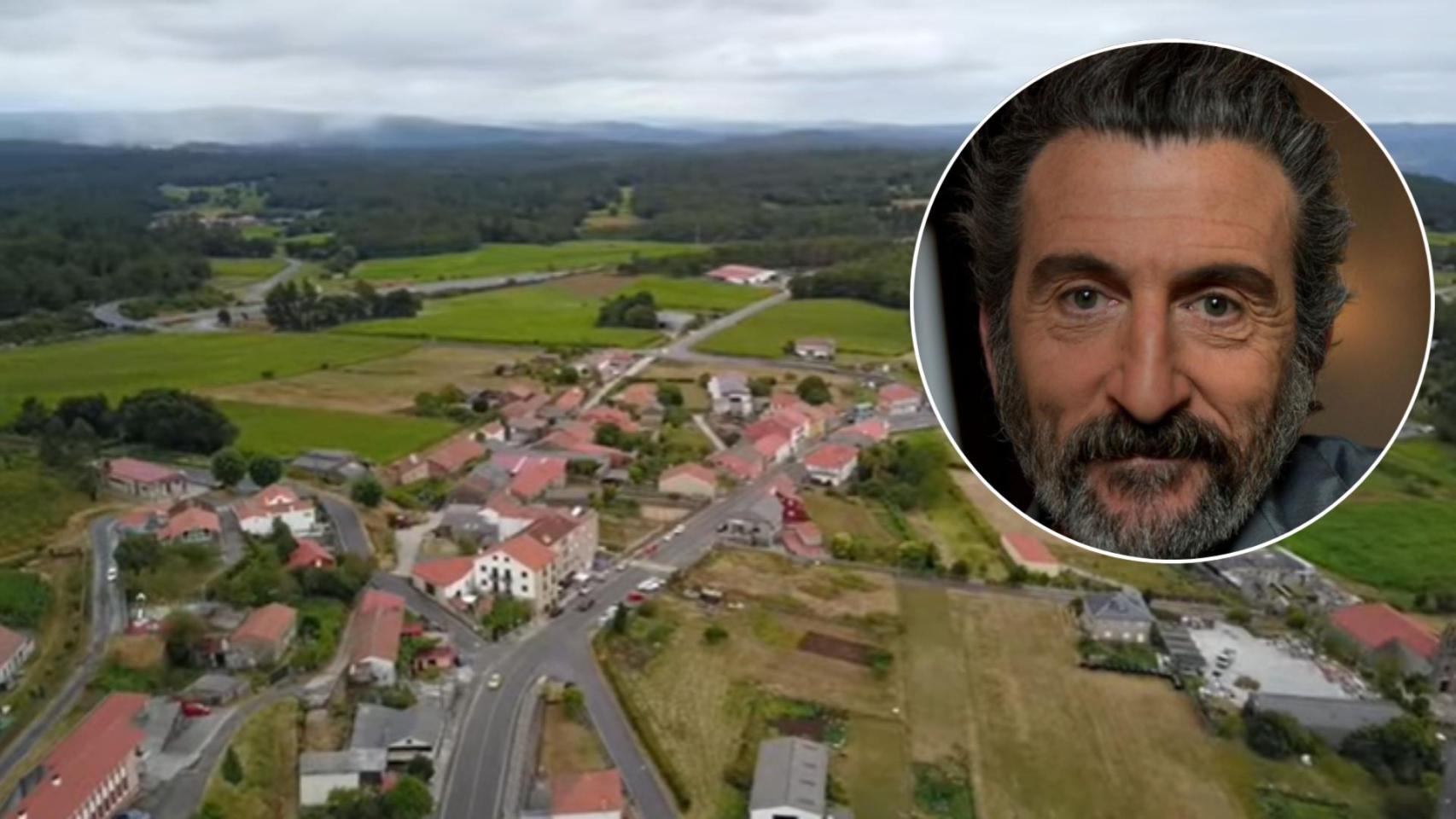 Luis Zahera y el pueblo al que pertenece la aldea en la que veraneaba