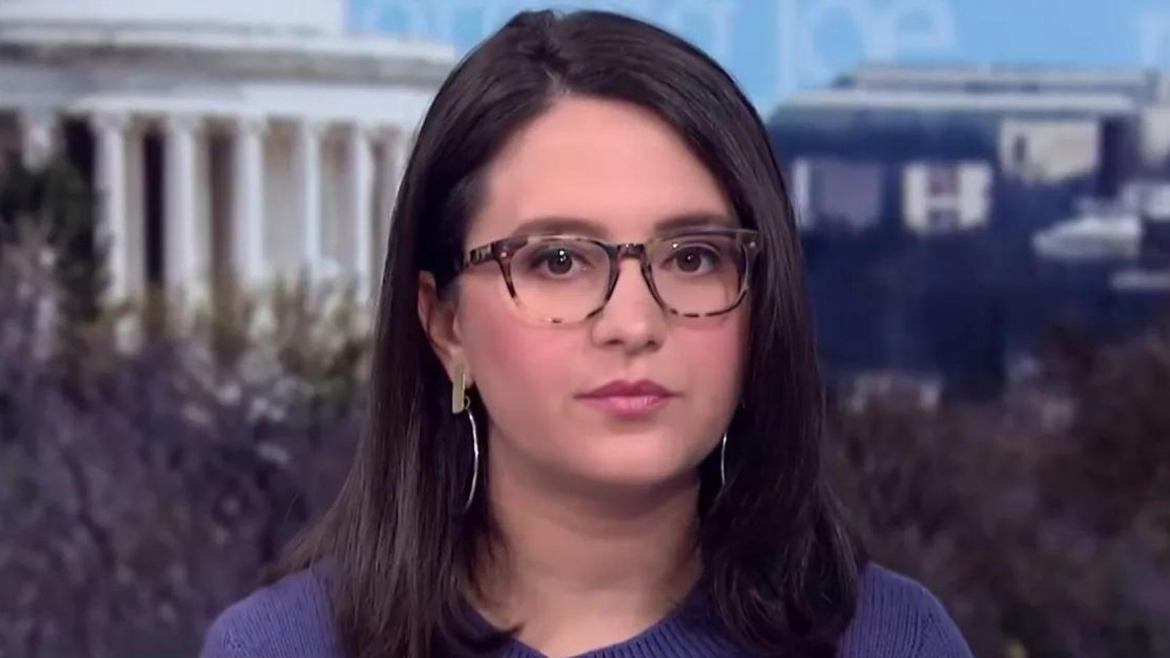 Bari Weiss en una tertulia de un programa de MSNBC.
