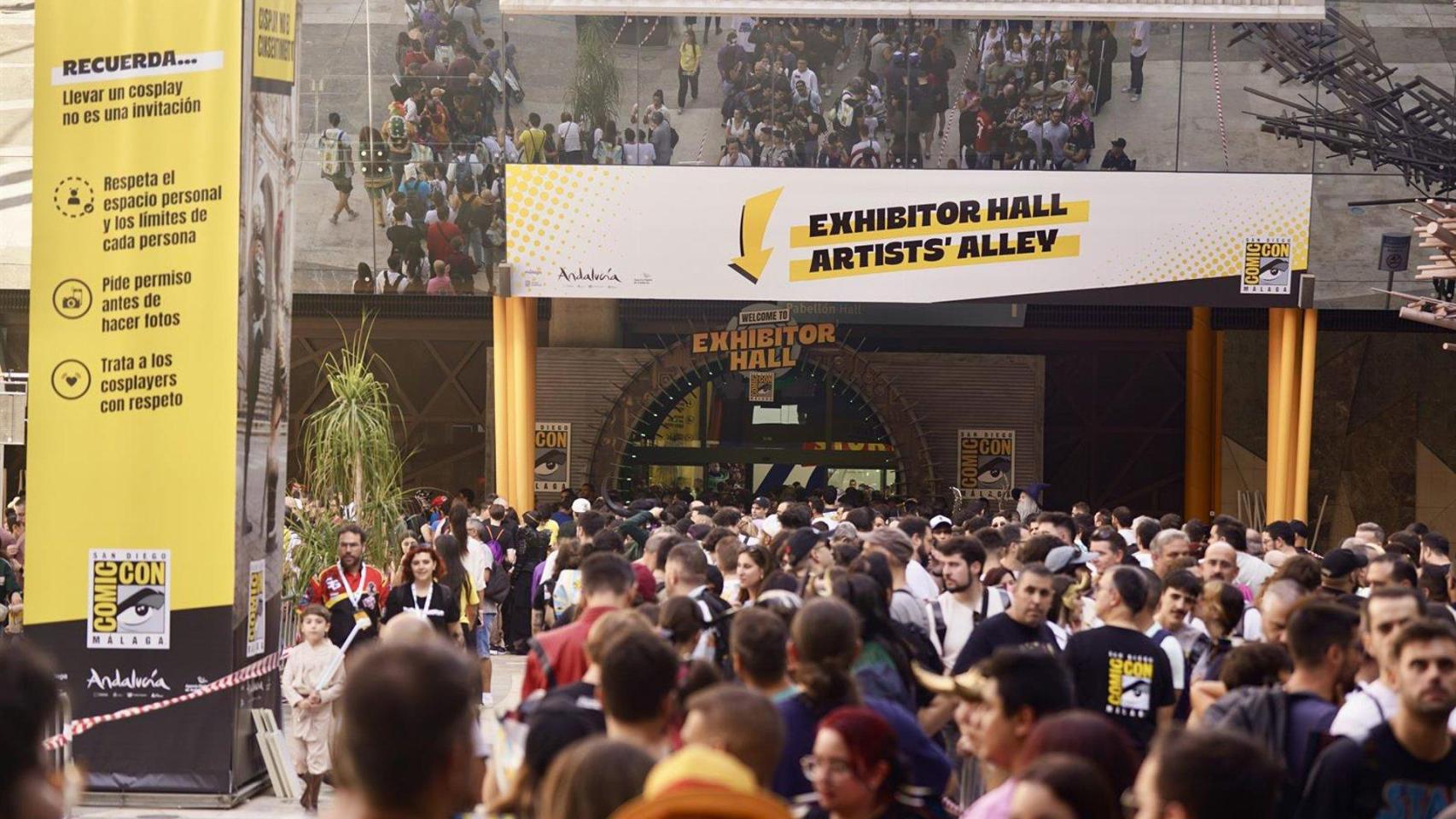 Asistentes a la Comic-Con en Málaga.