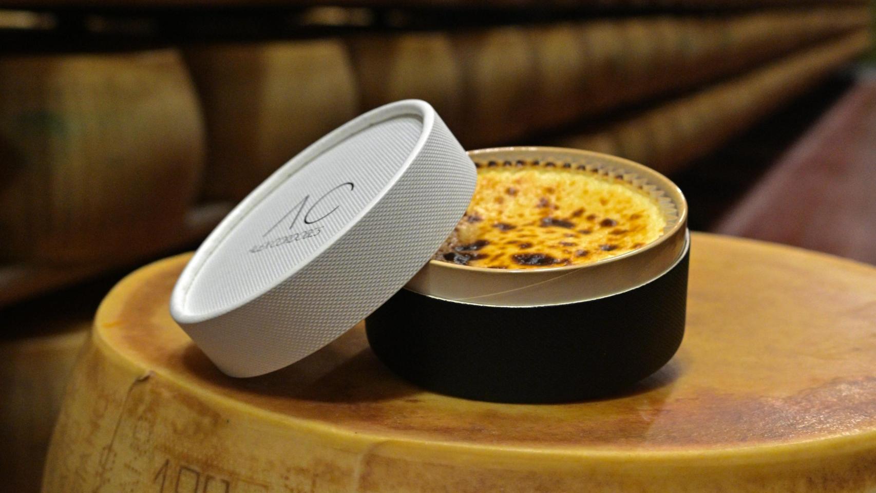 La tarta de queso de Álex Cordobés y Parmigiano Reggiano.