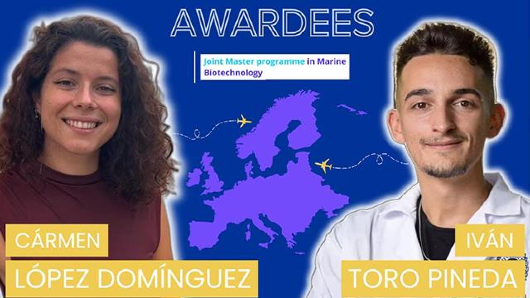 Iván Toro, graduado de la UMA, y Carmen López, de la UPO.