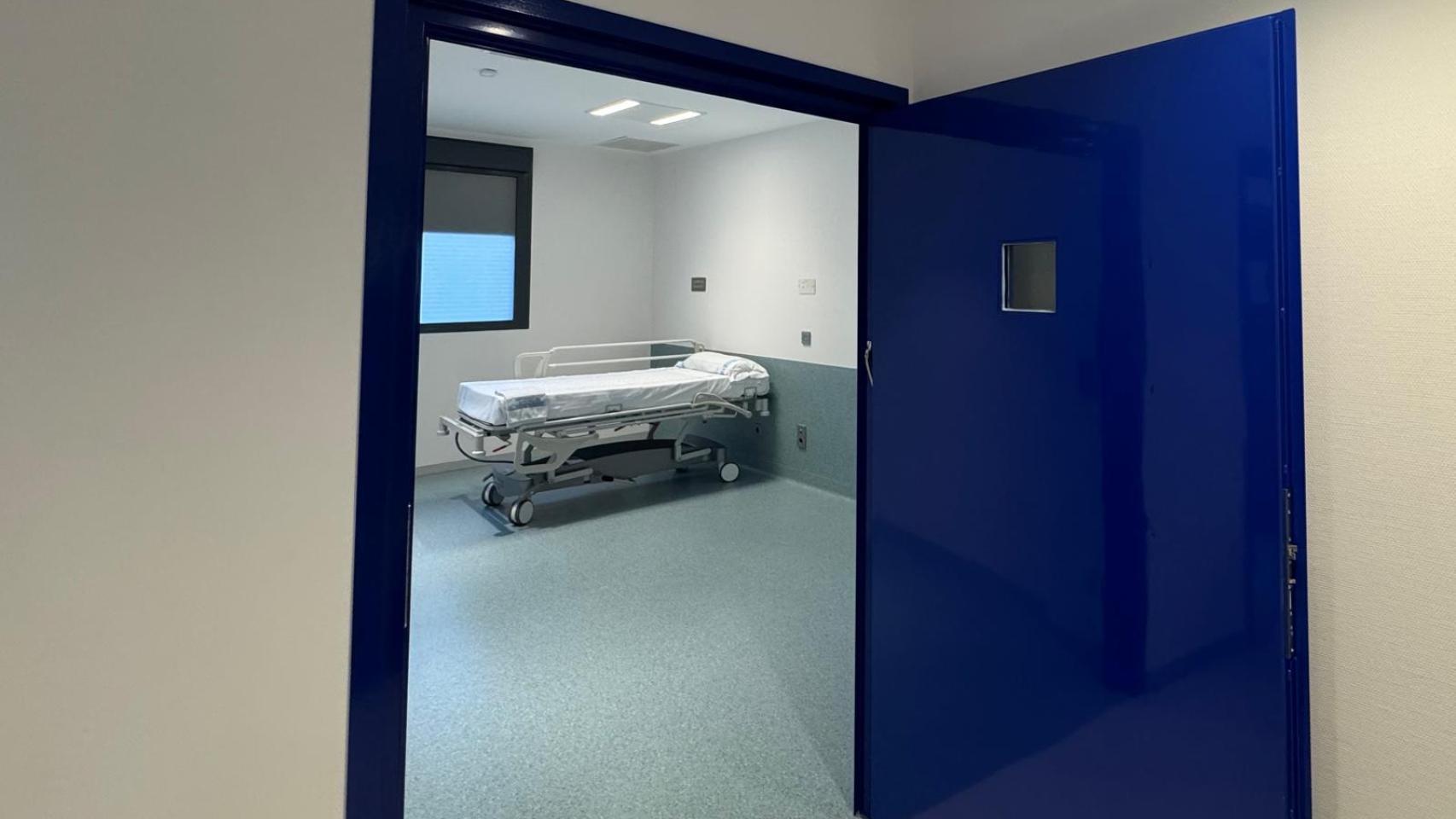 Imagen de una de las habitaciones de la Unidad de Custodia del Hospital de Salamanca