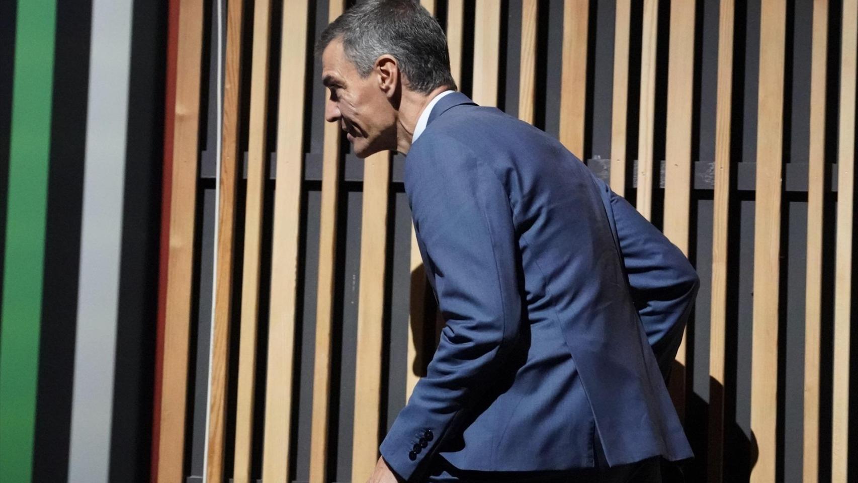 El presidente del Gobierno, Pedro Sánchez, durante la inauguración de la IX Cumbre Global de la Alianza de Gobierno Abierto (OGP) 2025, en el Palacio de Congresos Europa, a 7 de octubre de 2025, en Vitoria-Gasteiz, Álava, País Vasco (España).