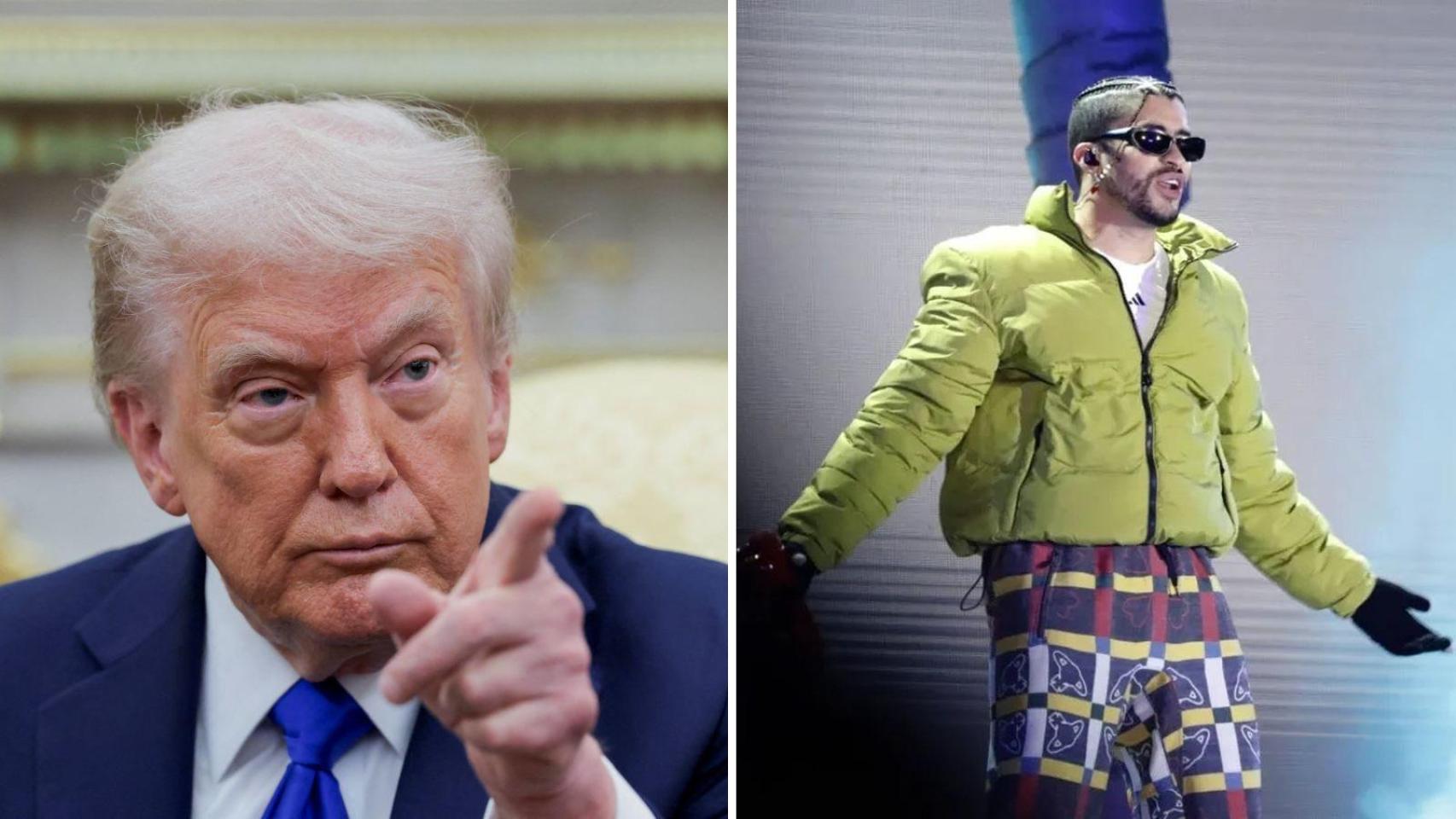 Donald Trump y Bad Bunny.