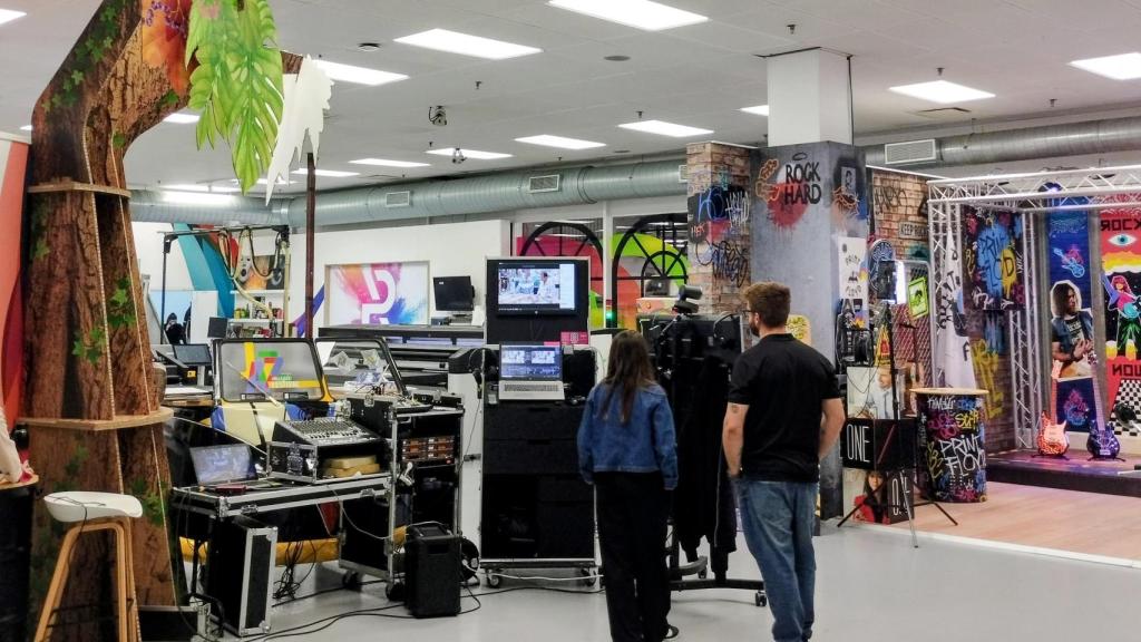 El interior del centro de I+D de HP en Sant Cugat.
