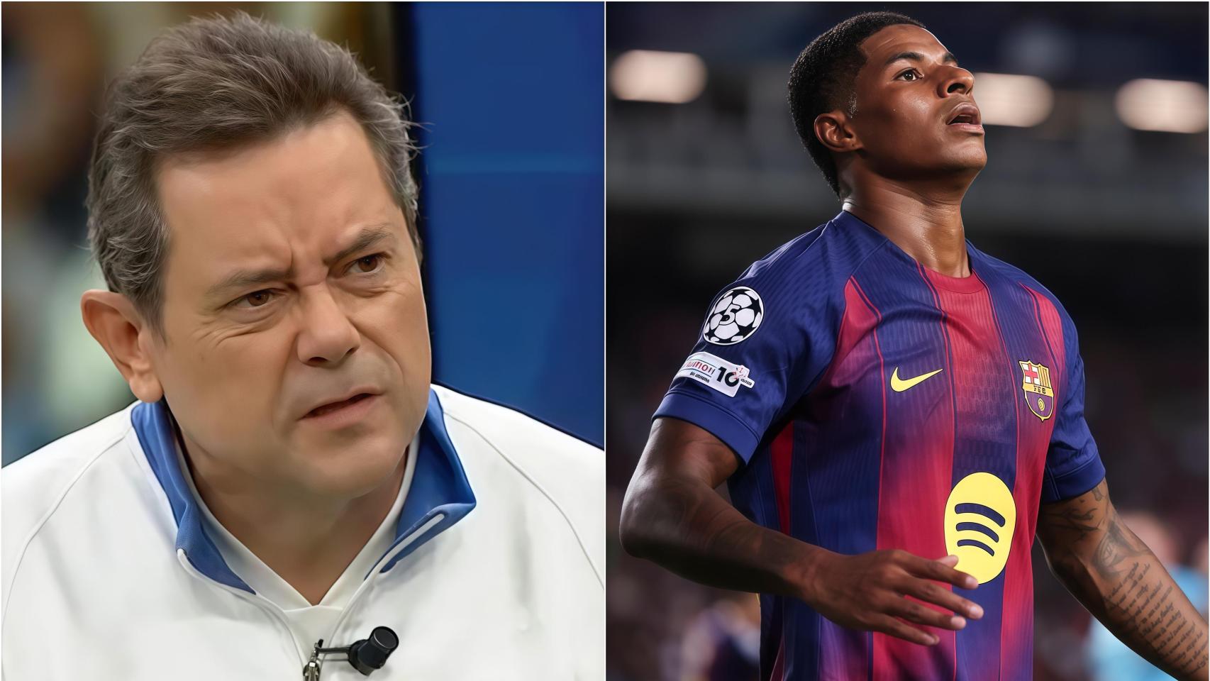 Montaje de Tomás Roncero junto a Marcus Rashford