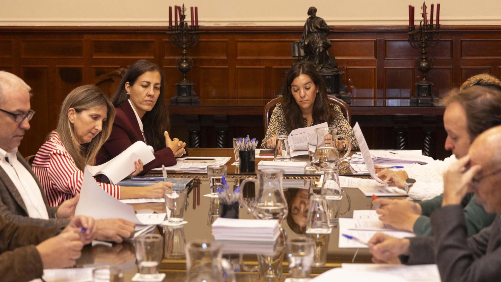 Imagen de la reunión de la junta de gobierno local.