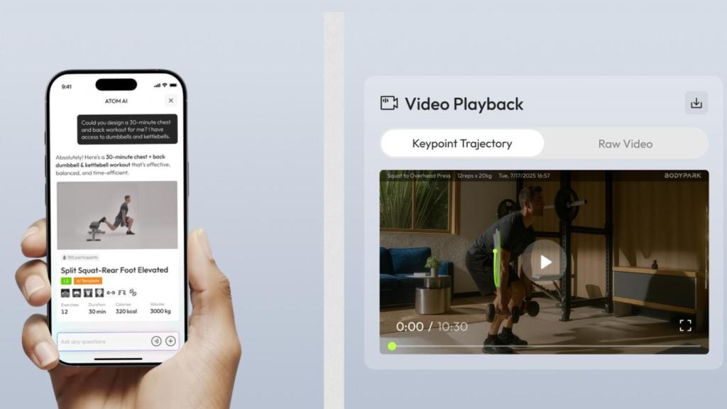 App y grabación de entrenamiento