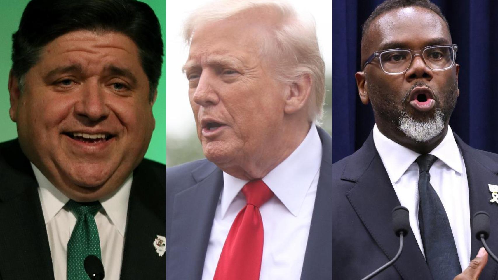 Donald Trump apunta contra Chicago y asegura que Brandon Johnson y JB Pritzker deberían ir presos