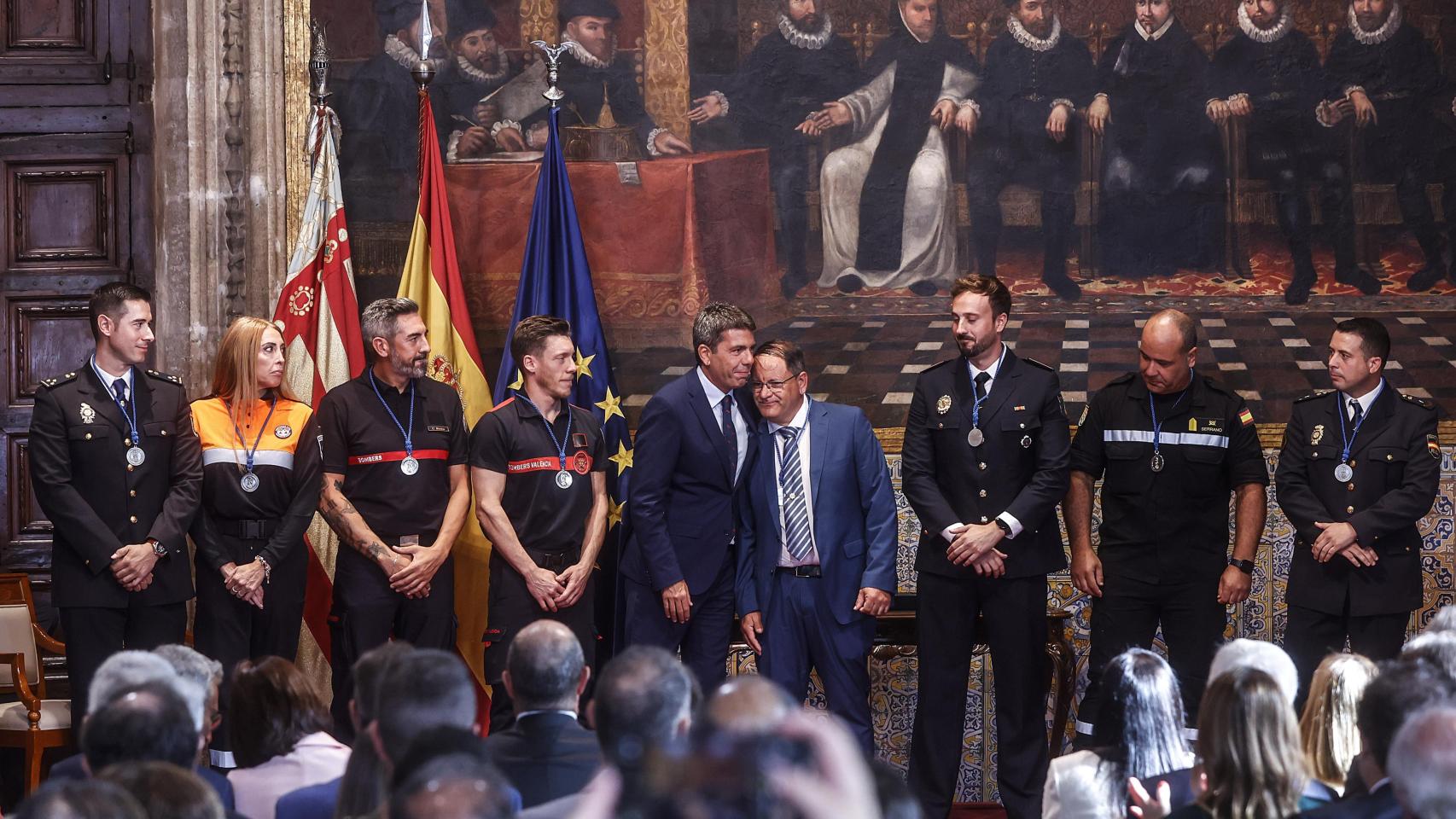 El presidente de la Generalitat, Carlos Mazón, durante el acto institucional por la festividad del 9 d’ Octubre, en el Palau de la Generalitat, imagen de archivo. Europa Press / Rober Solsona