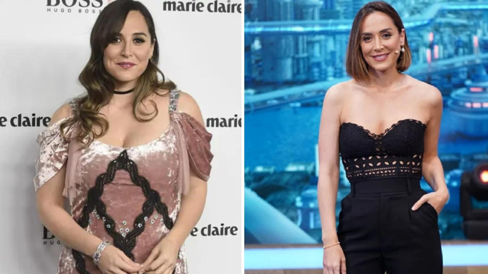Tamara Falcó en 2016 y en 2021.
