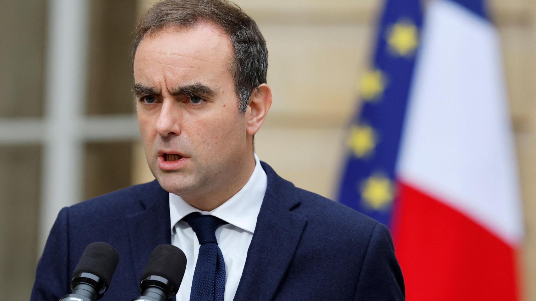 Sebastien Lecornu, primer ministro saliente de Francia.