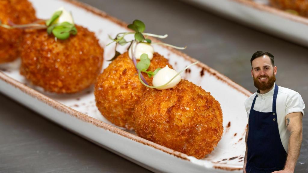 El chef Alfredo Vozmediano en un montaje de El Español