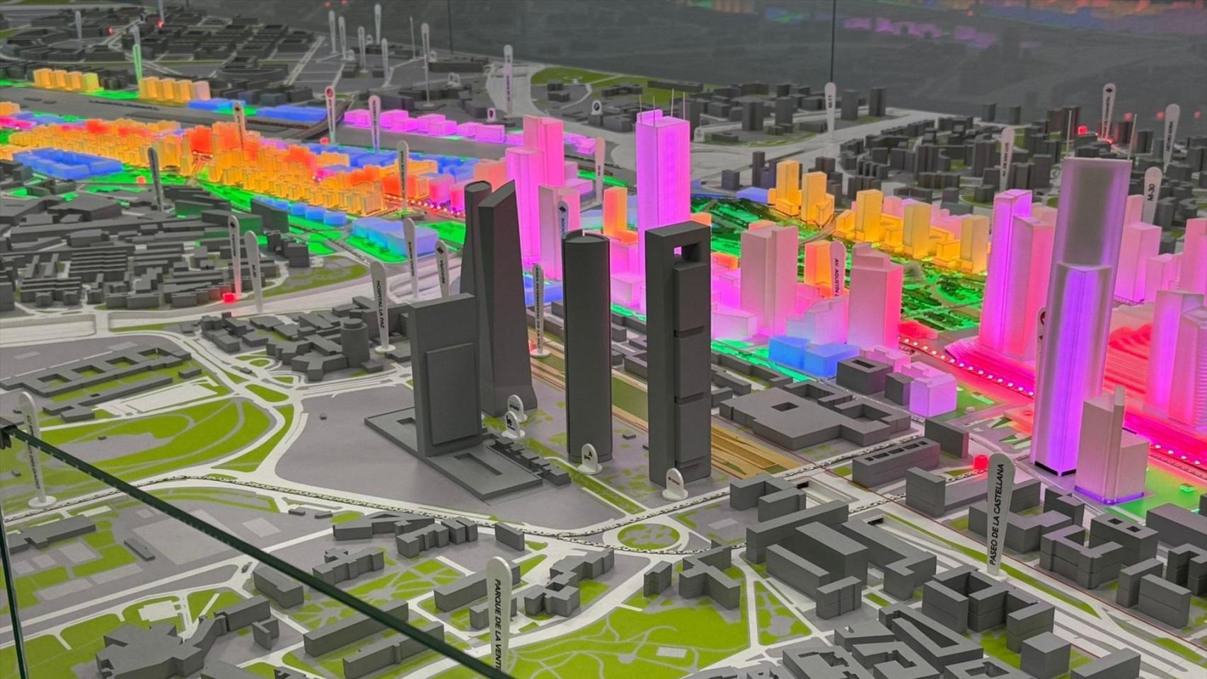 Maqueta de Madrid Nuevo Norte.