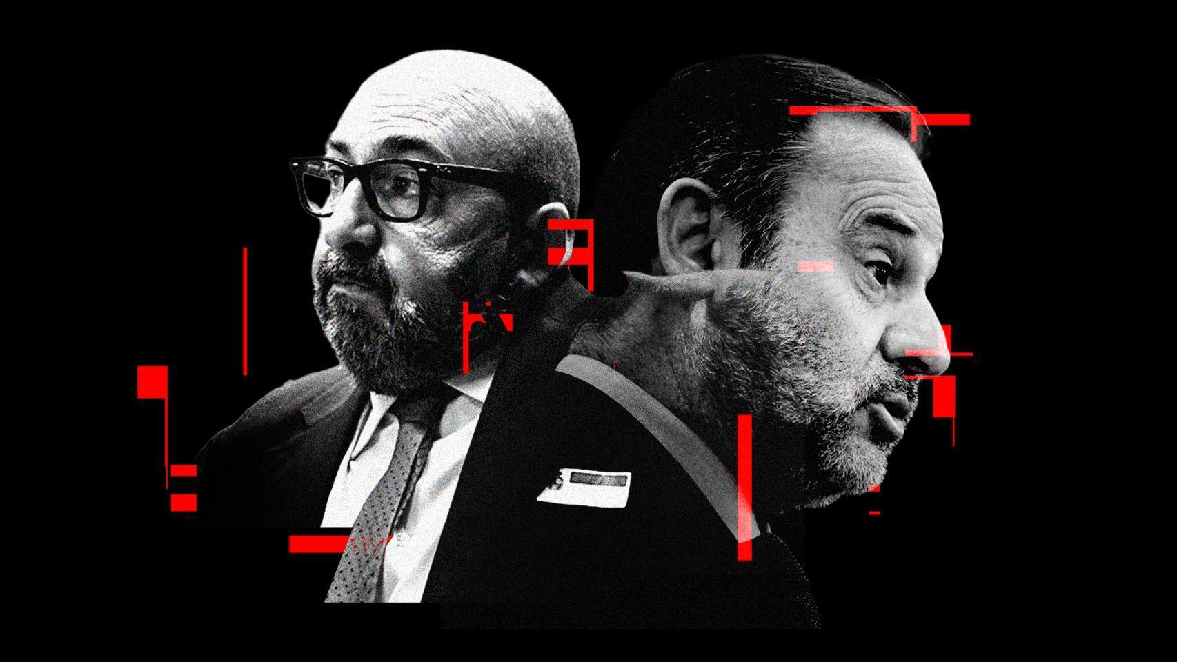 Koldo y Ábalos, en un fotomontaje.