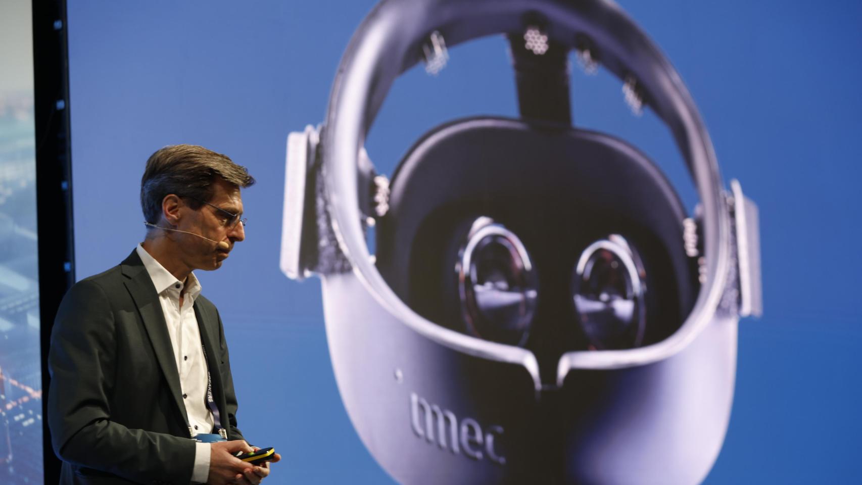 El director general de IMEC Spain, Karen van Gils, durante su intervención conferencia en el ITF Spain.