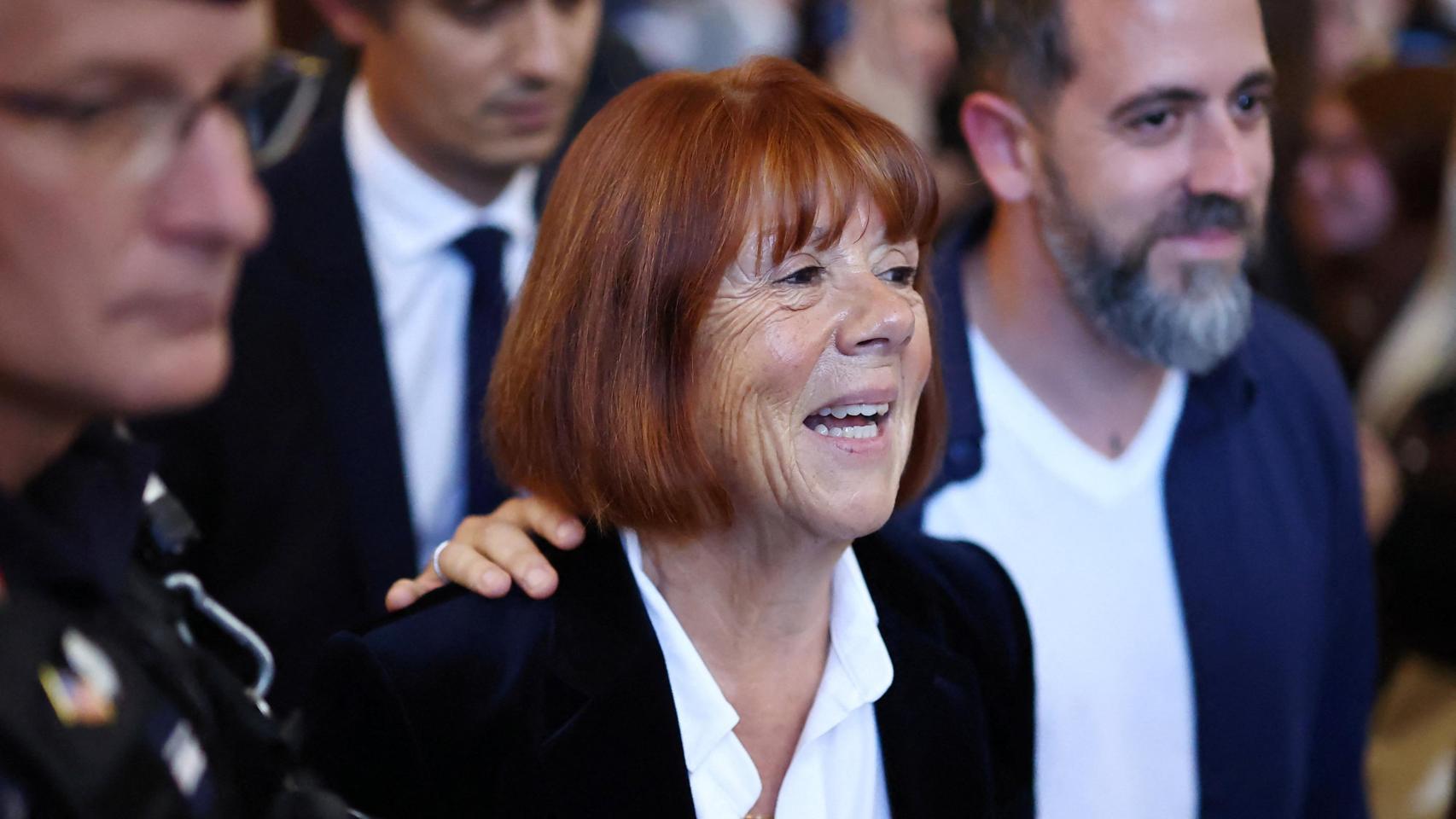 Gisele Pelicot , la mujer que fue víctima de una violación masiva orquestada por su entonces esposo Dominique Pelicot.