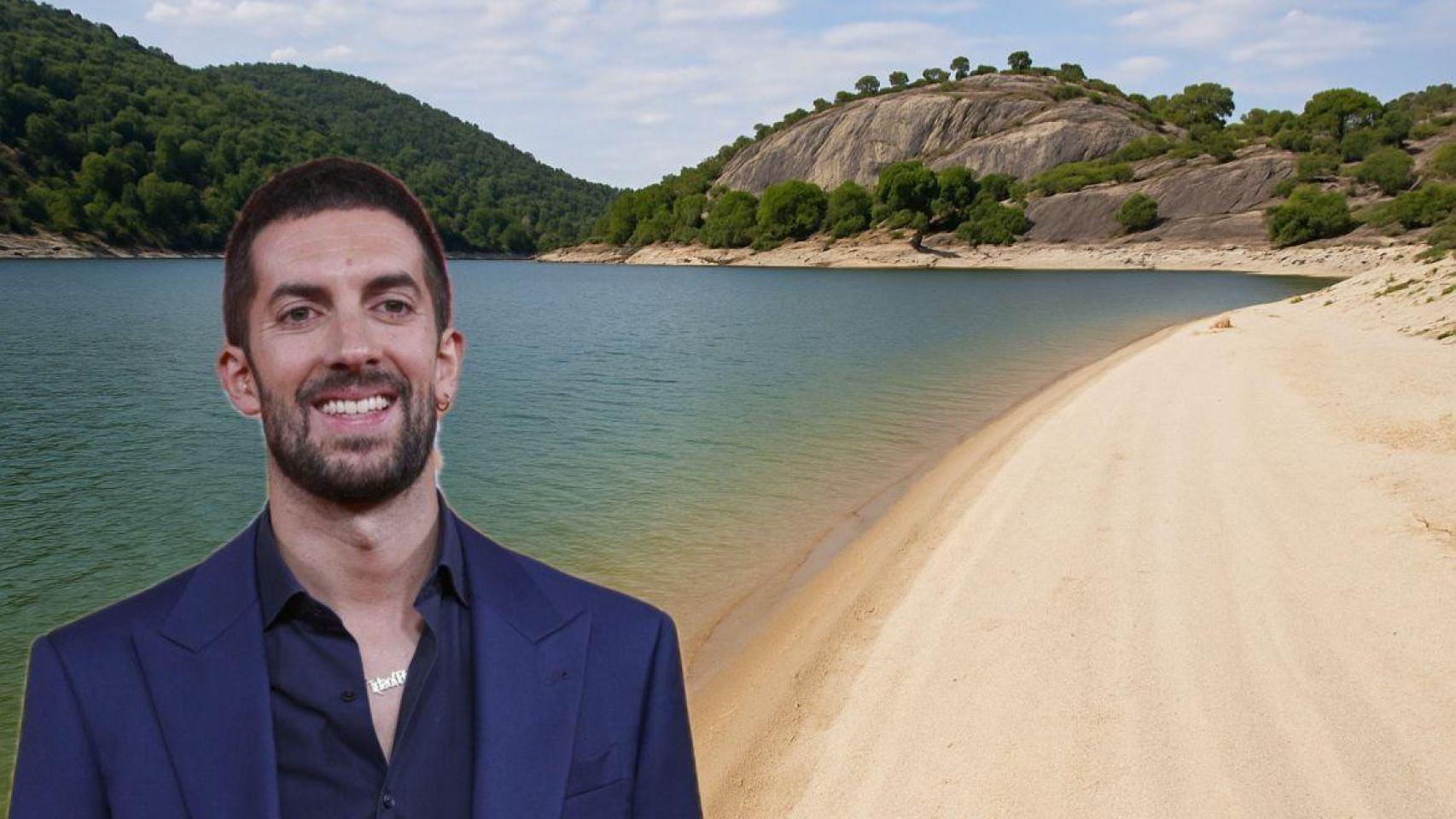 Recreación de David Broncano y el pantano de San Juan.