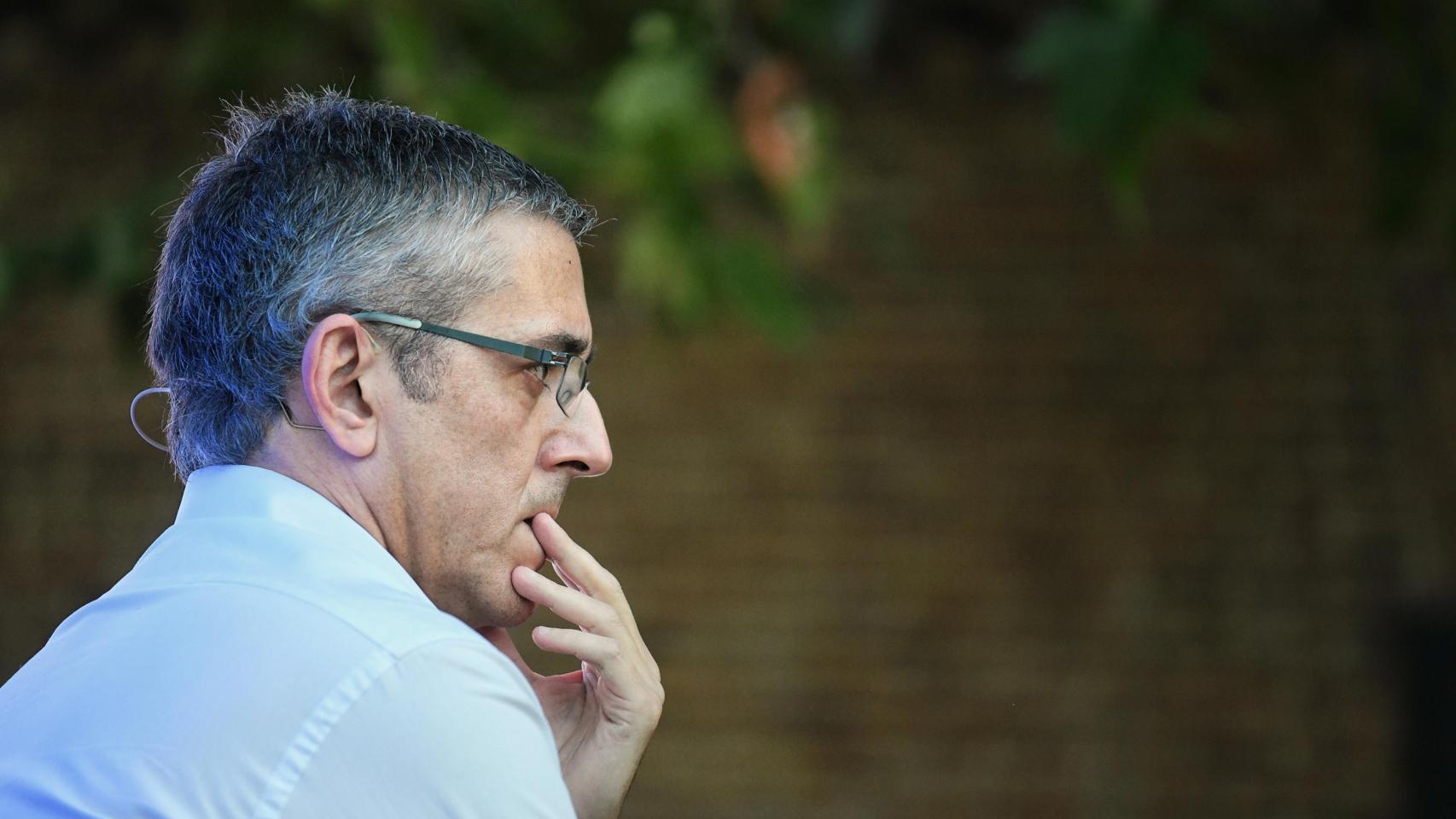 Eduardo Madina, en una de sus últimas apariciones públicas, con motivo del premio Alfredo Pérez Rubalcaba.