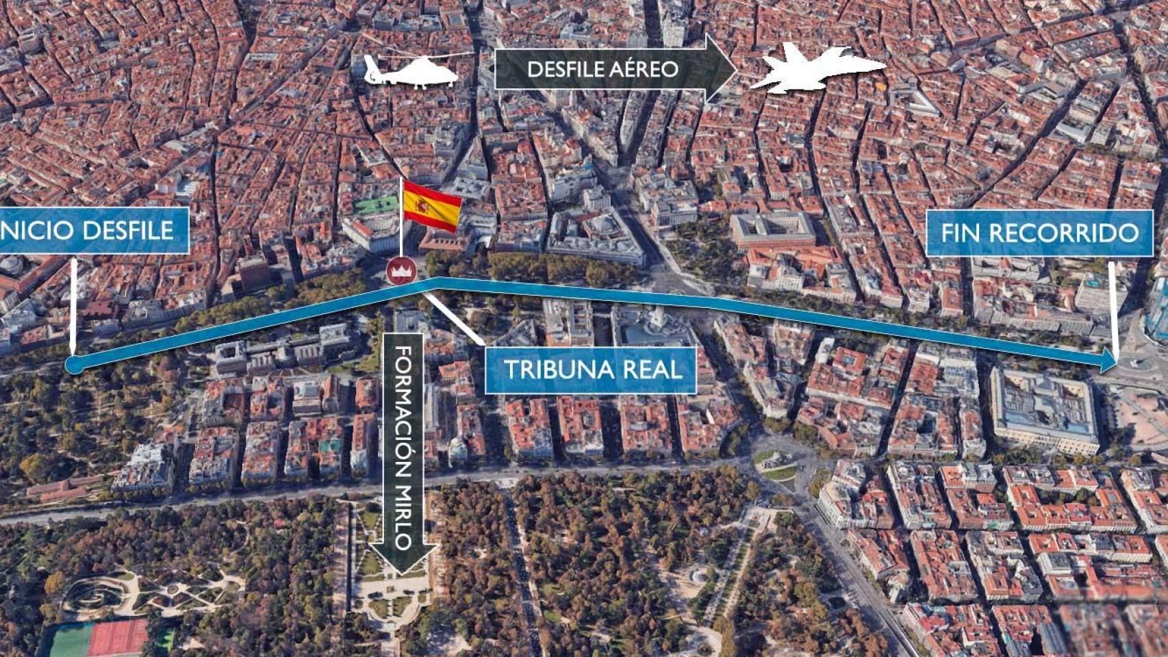 Así será el desfile del 12-O, marcado por la ausencia de la Patrulla Águila y los 20 años de la UME