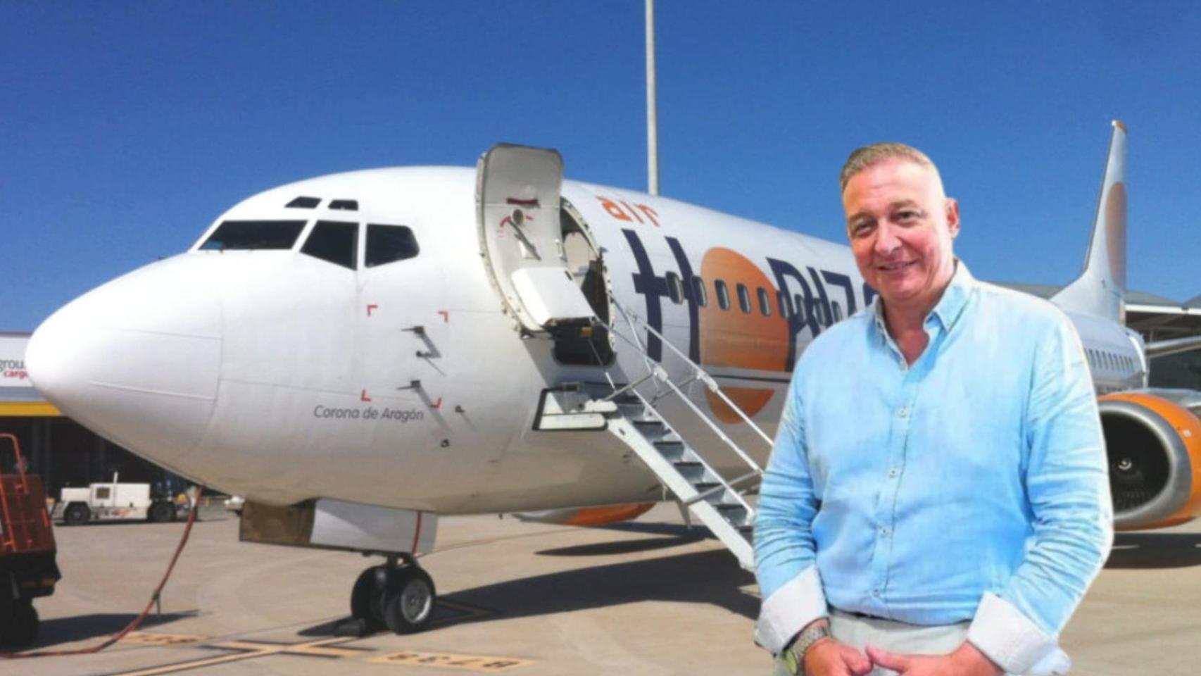 Juan Luis Díez, empresario zaragozano dueño de una aerolínea.