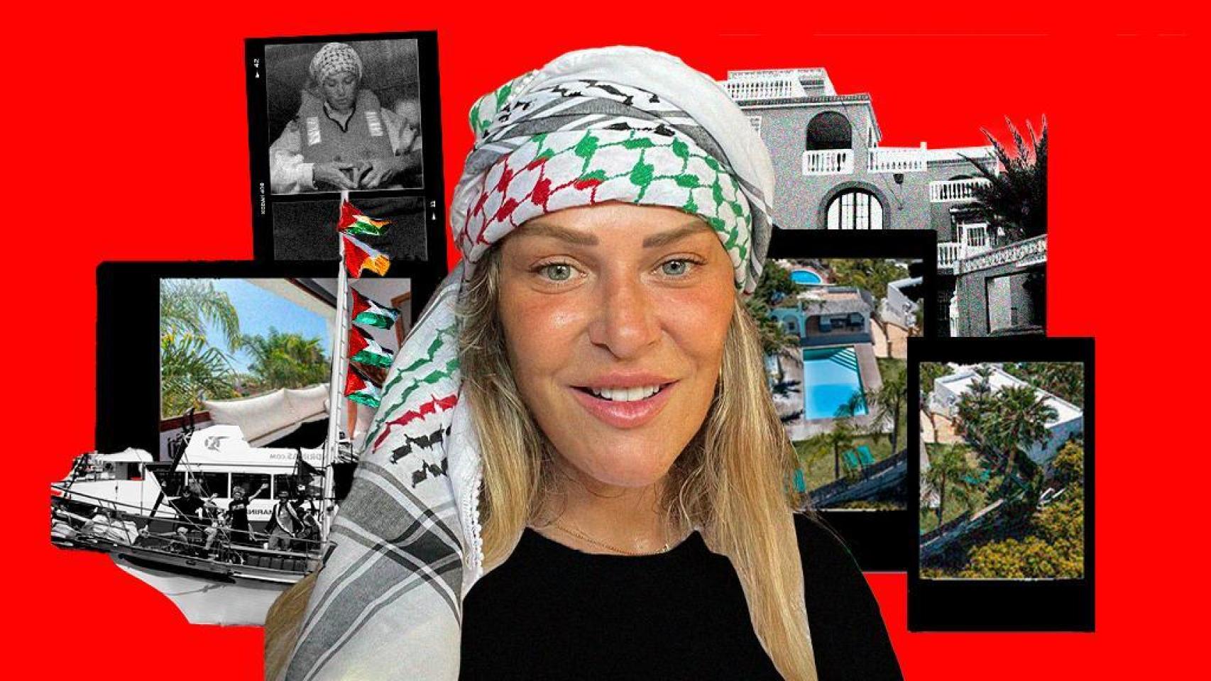 La vida de Ana Alcalde, alias  Barbie Gaza , tras la flotilla: casa de 700.000 €, vacaciones en Ibiza y su marido policía