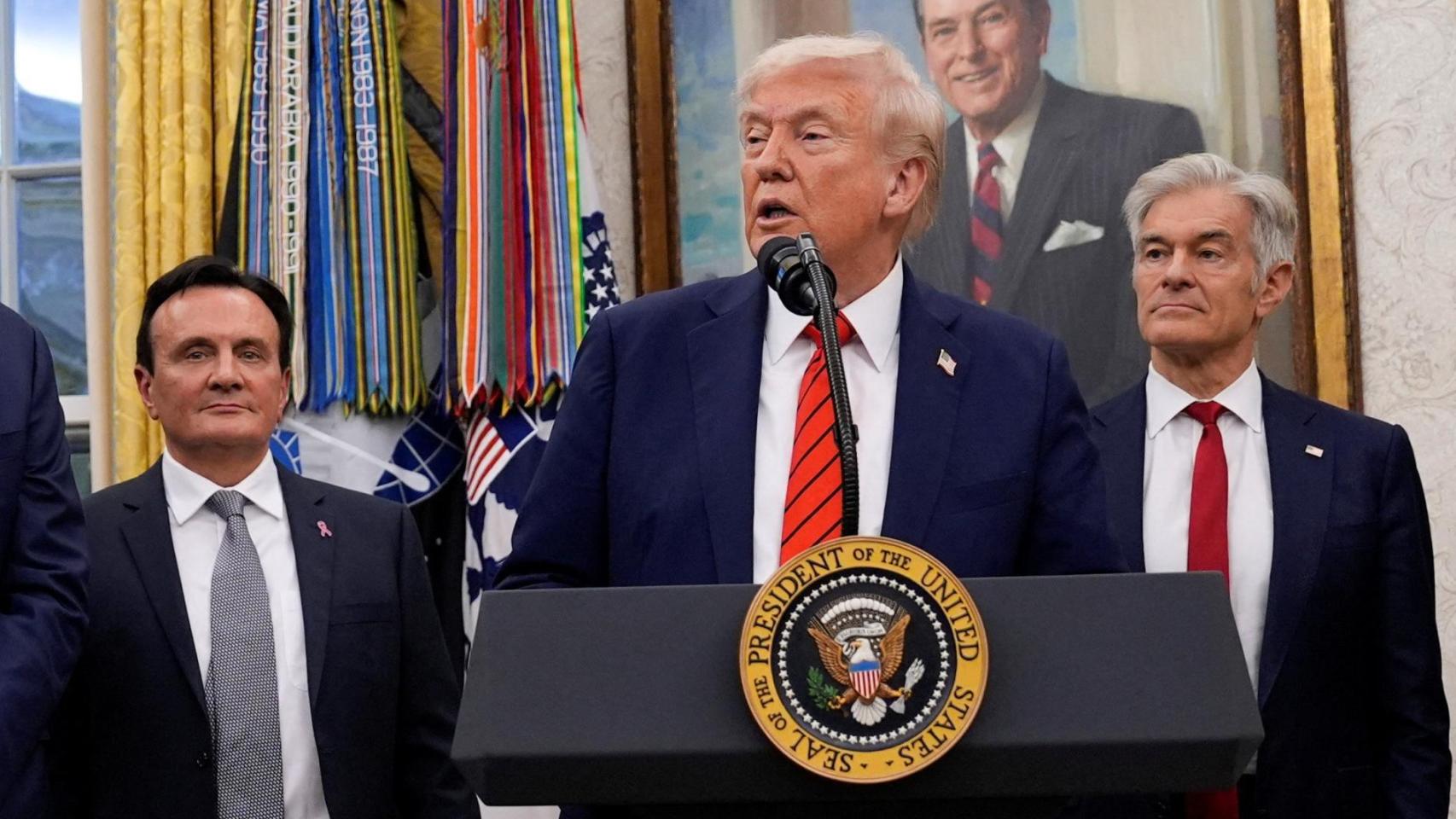 Trump, este viernes en la Casa Blanca