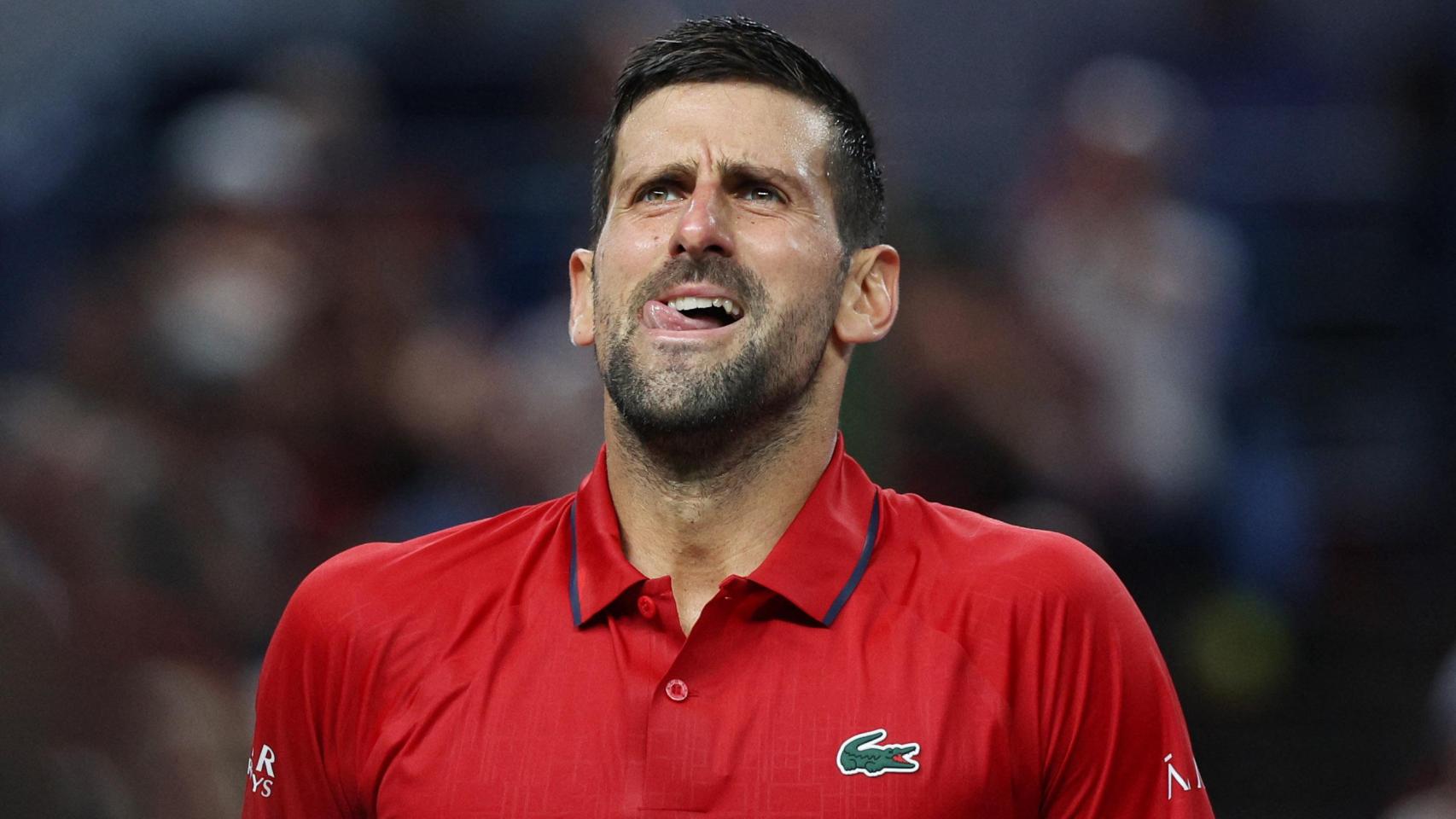 Djokovic, durante el partido ante Vacherot.