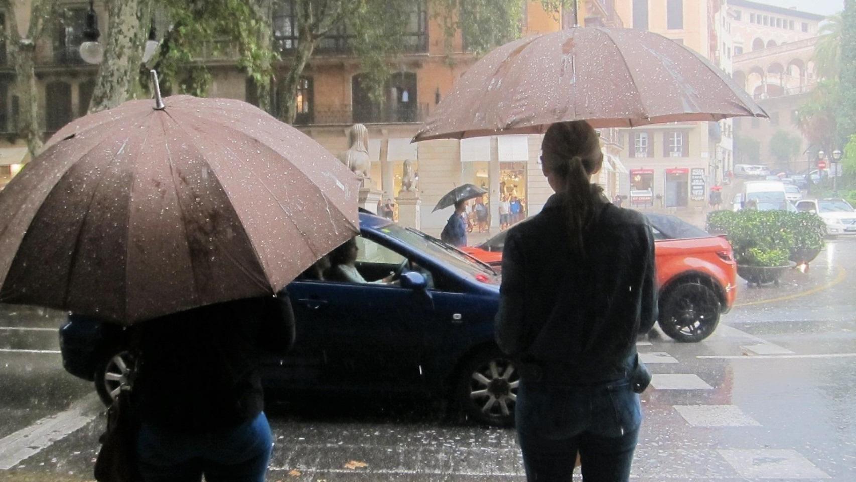 Foto de archivo de una tormenta en Palma
