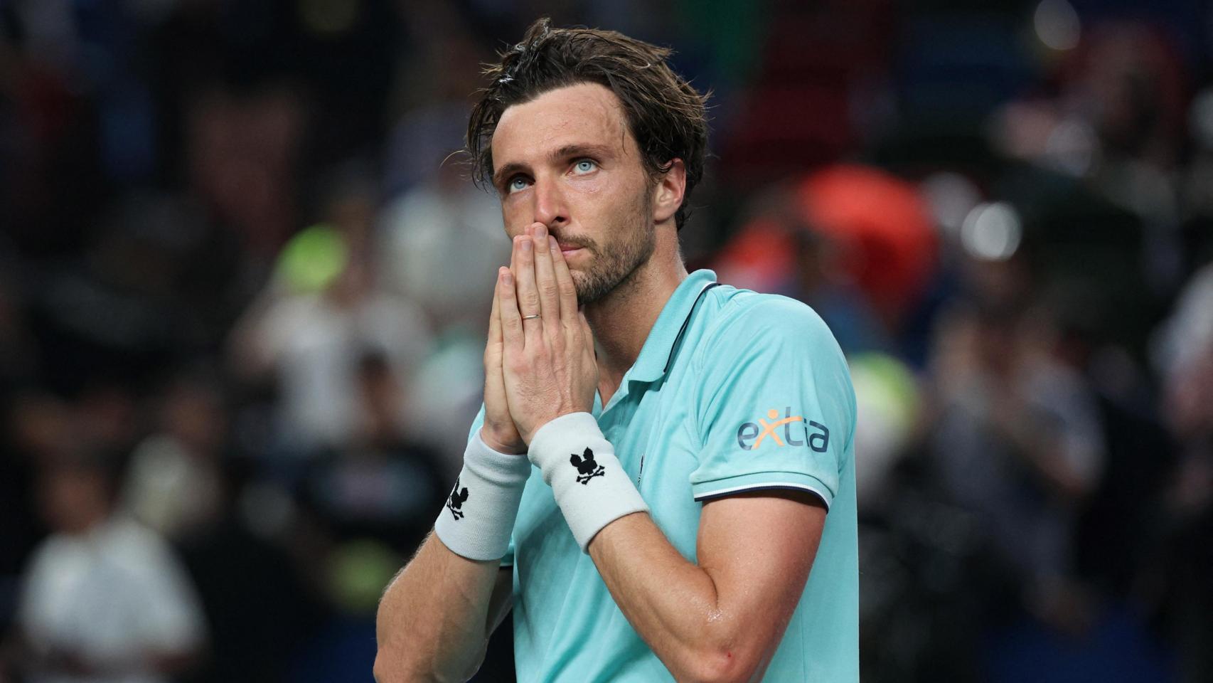 Rinderknech, sorprendido tras ganar a Medvedev.