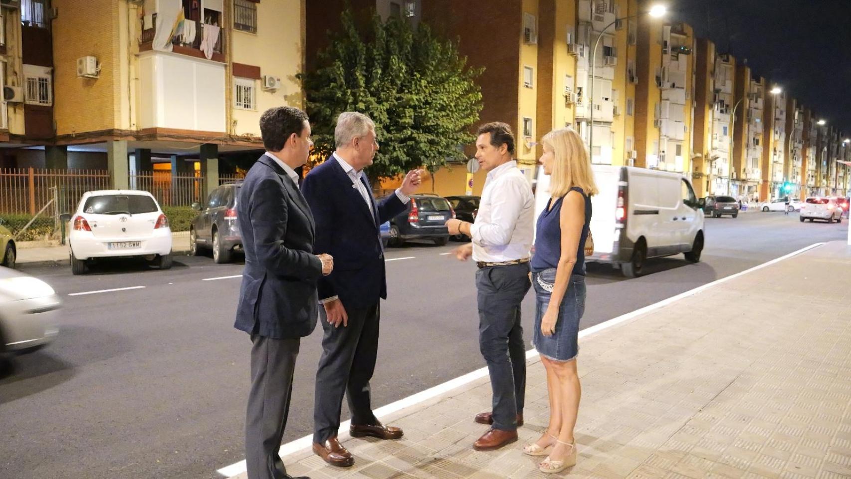 Viista a la calle ya asfaltada.