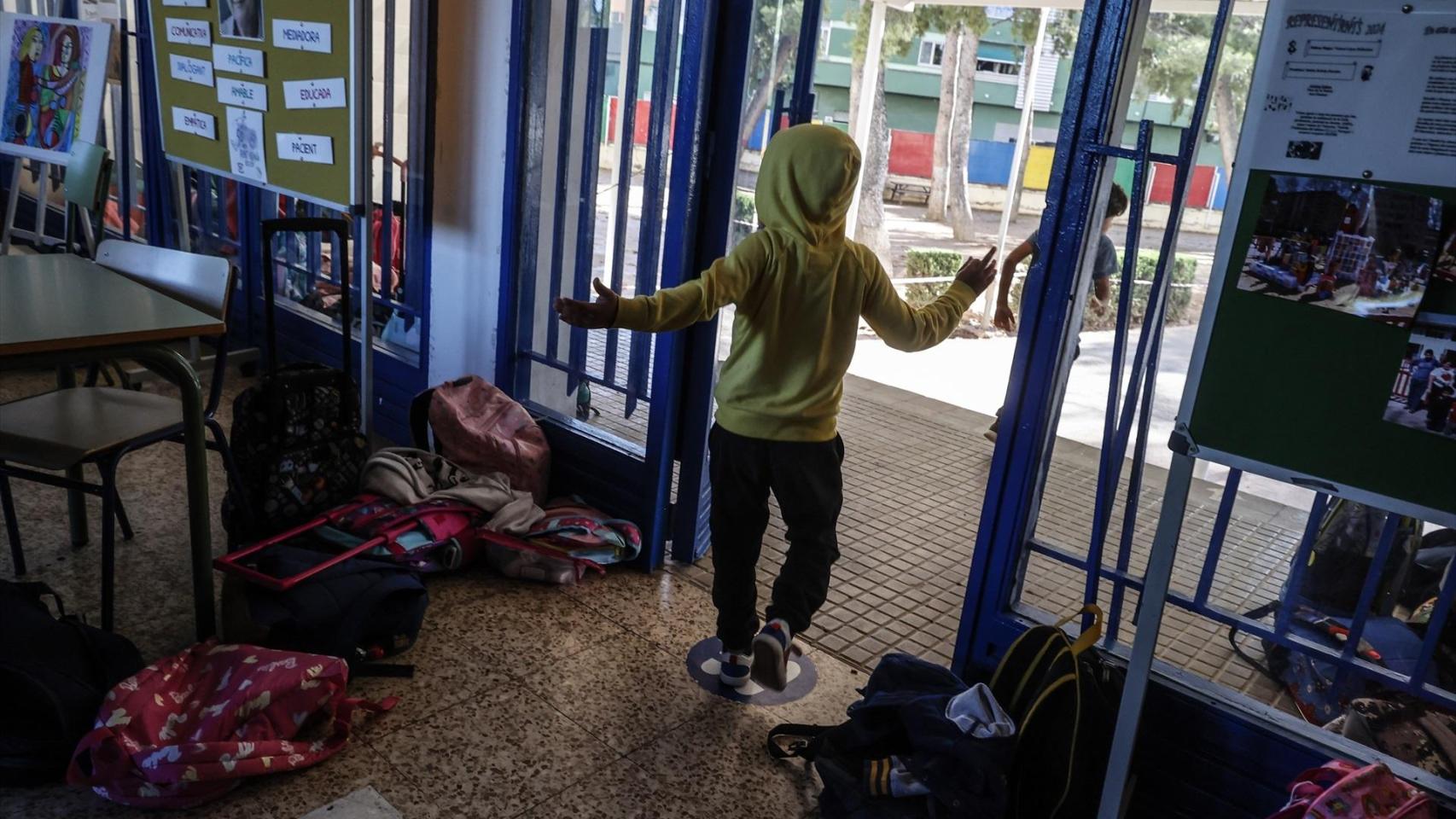Imagen de archivo de un colegio de Valencia. Rober Solsona/Europa Press