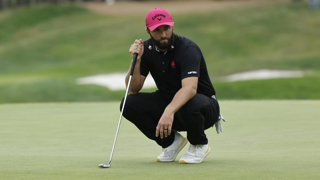 Jon Rahm, con rostro serio durante su participación en la cuarta jornada del Open de España.